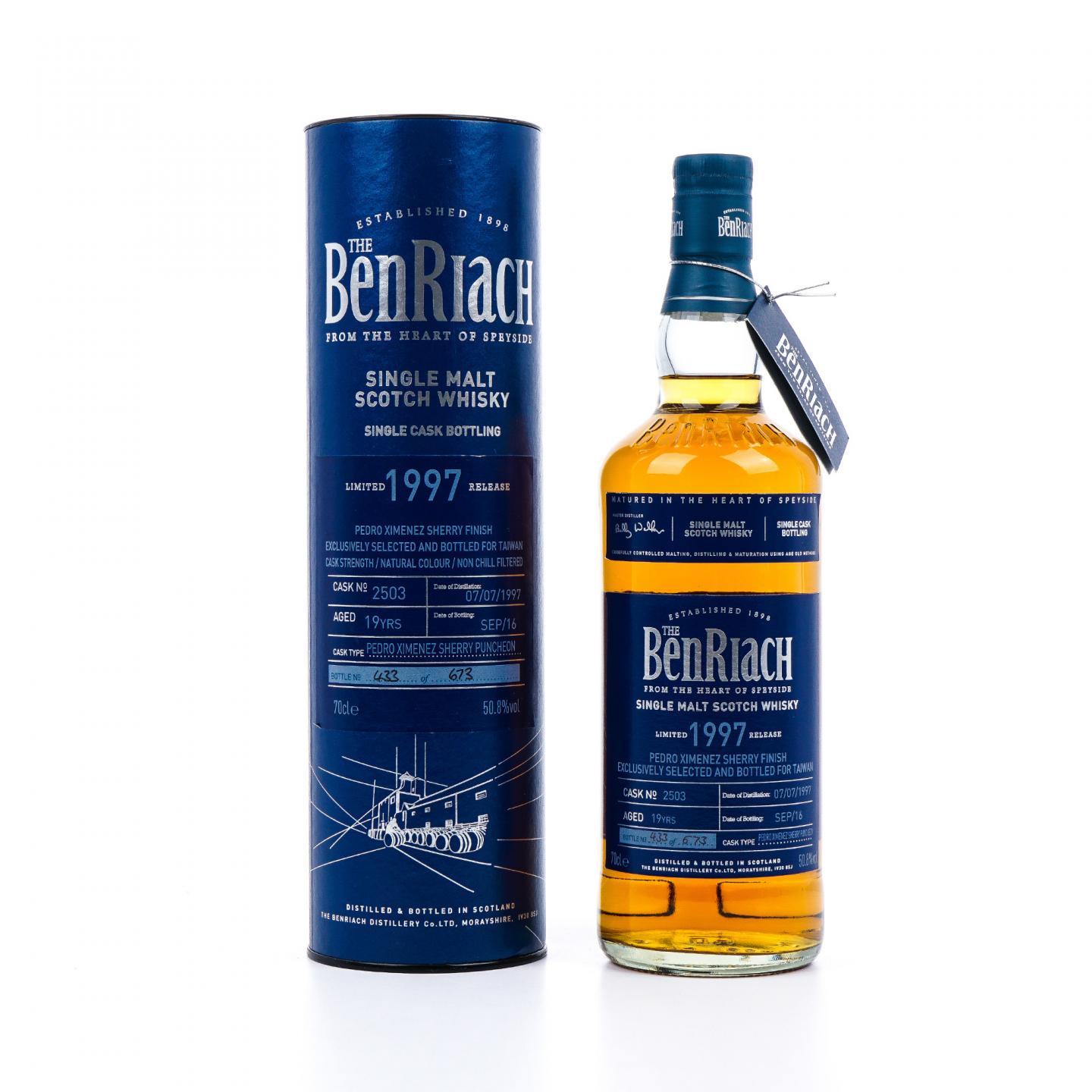 BenRiach 本利亚克 19年 1997-2016 雪莉单桶后熟#2503