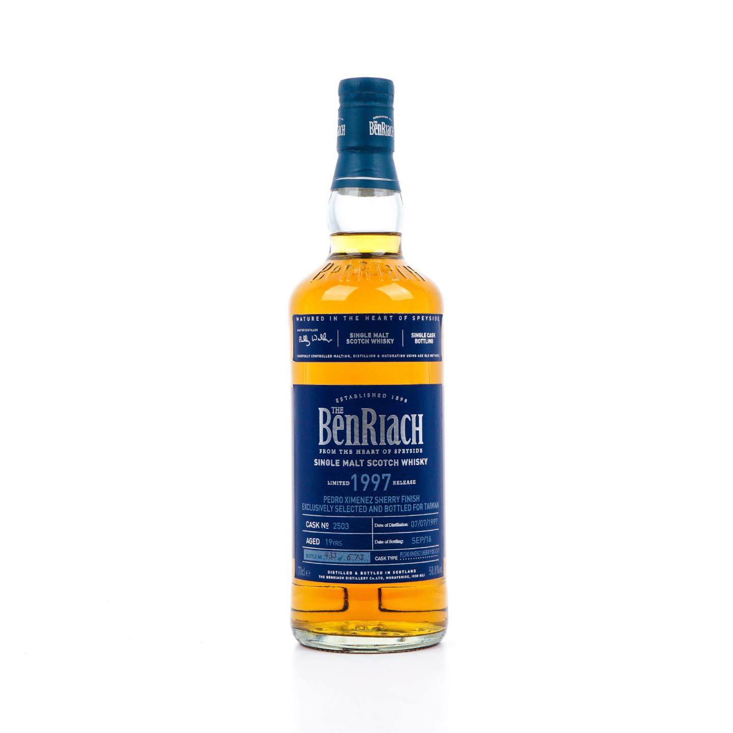 BenRiach 本利亚克 19年 1997-2016 雪莉单桶后熟#2503