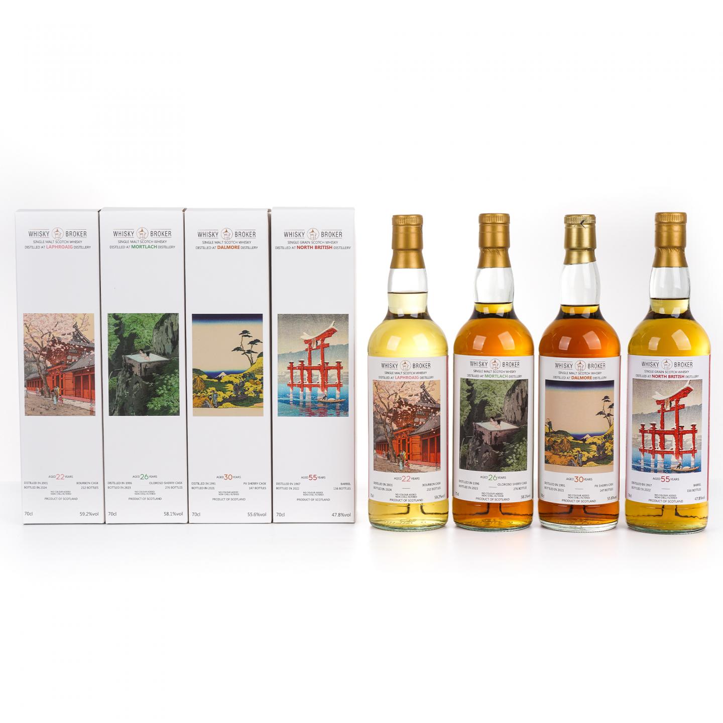 拉弗格2001-2024/慕赫1996-2023/达尔摩1991-2021/北不列颠1967-2022 春夏秋冬 WhB 4瓶组