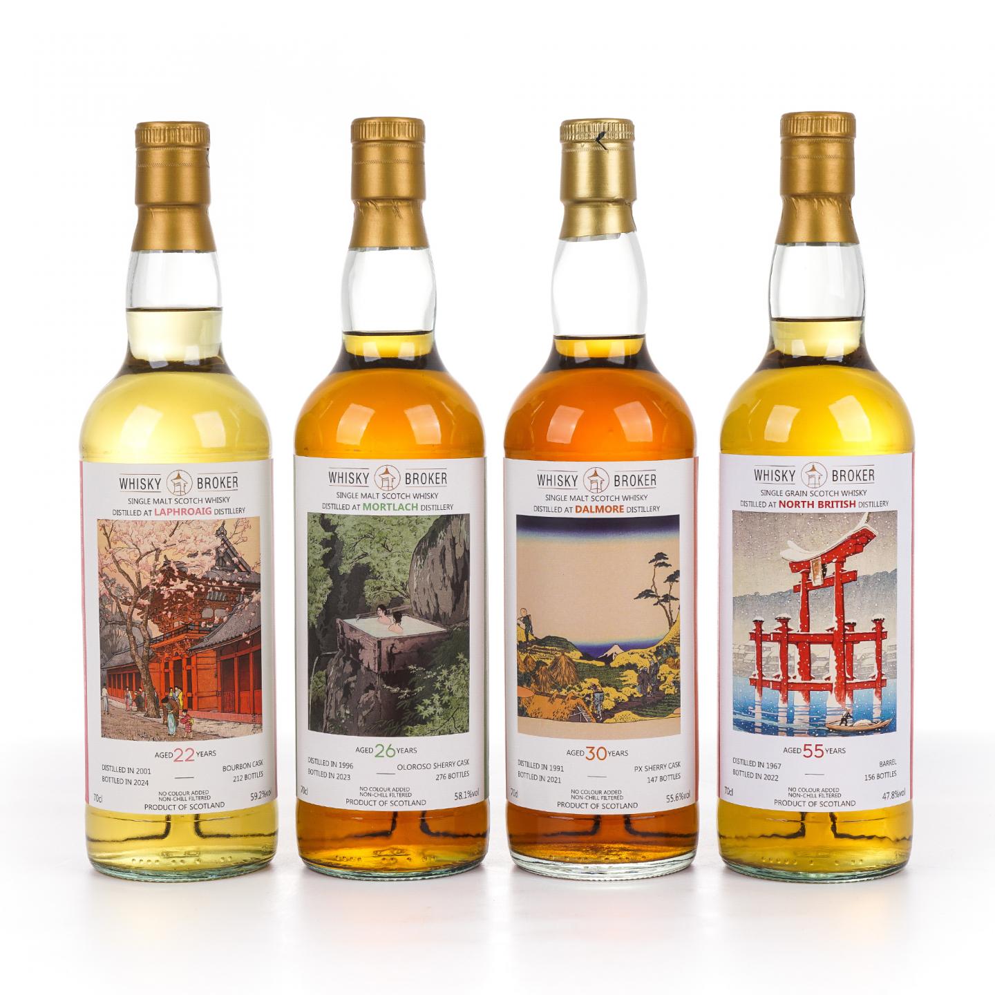 拉弗格2001-2024/慕赫1996-2023/达尔摩1991-2021/北不列颠1967-2022 春夏秋冬 WhB 4瓶组