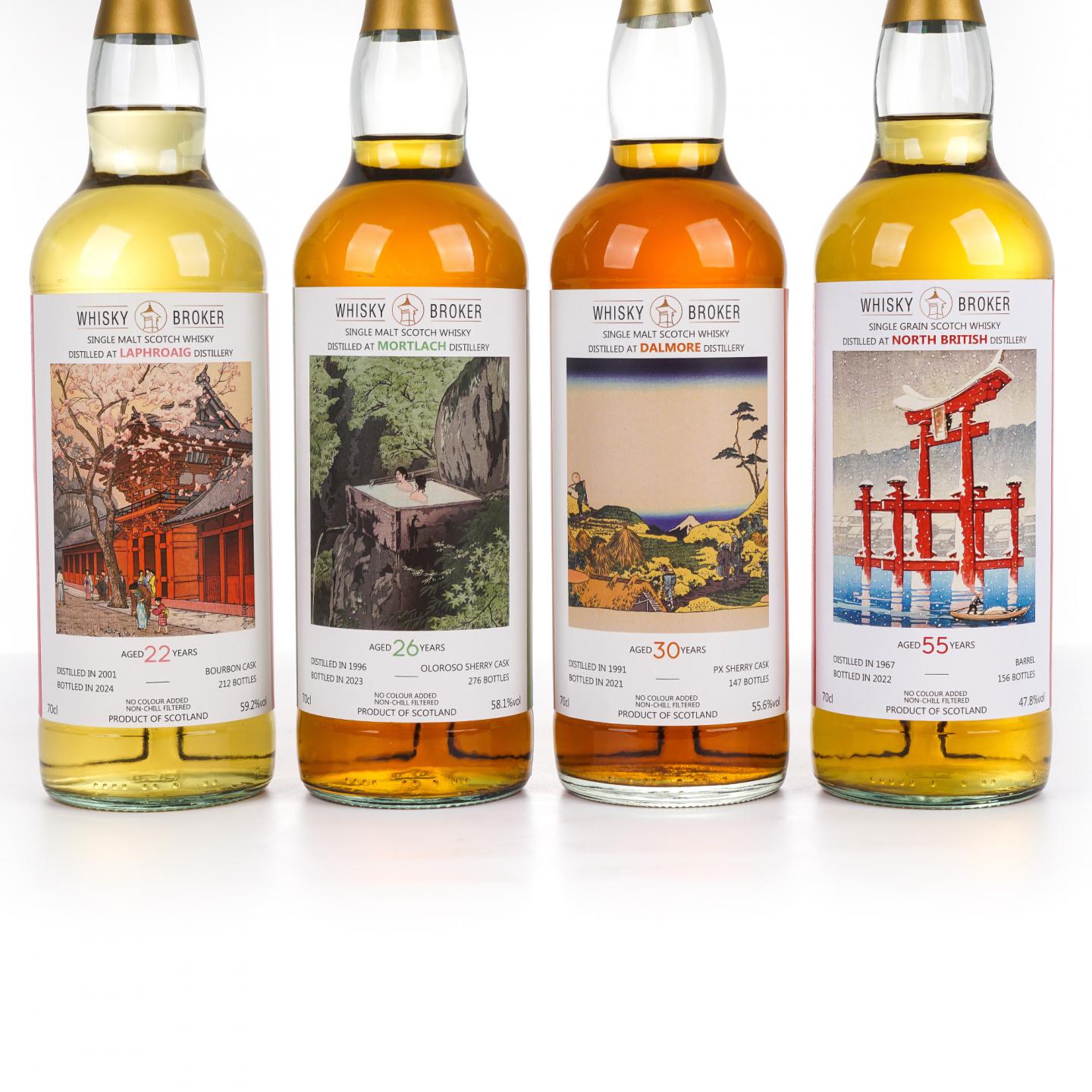 拉弗格2001-2024/慕赫1996-2023/达尔摩1991-2021/北不列颠1967-2022 春夏秋冬 WhB 4瓶组