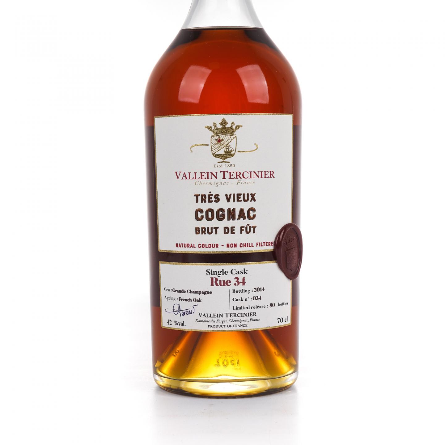 Vallein Tercinier 干邑 2014 Rue 34 单桶#034 大香槟区