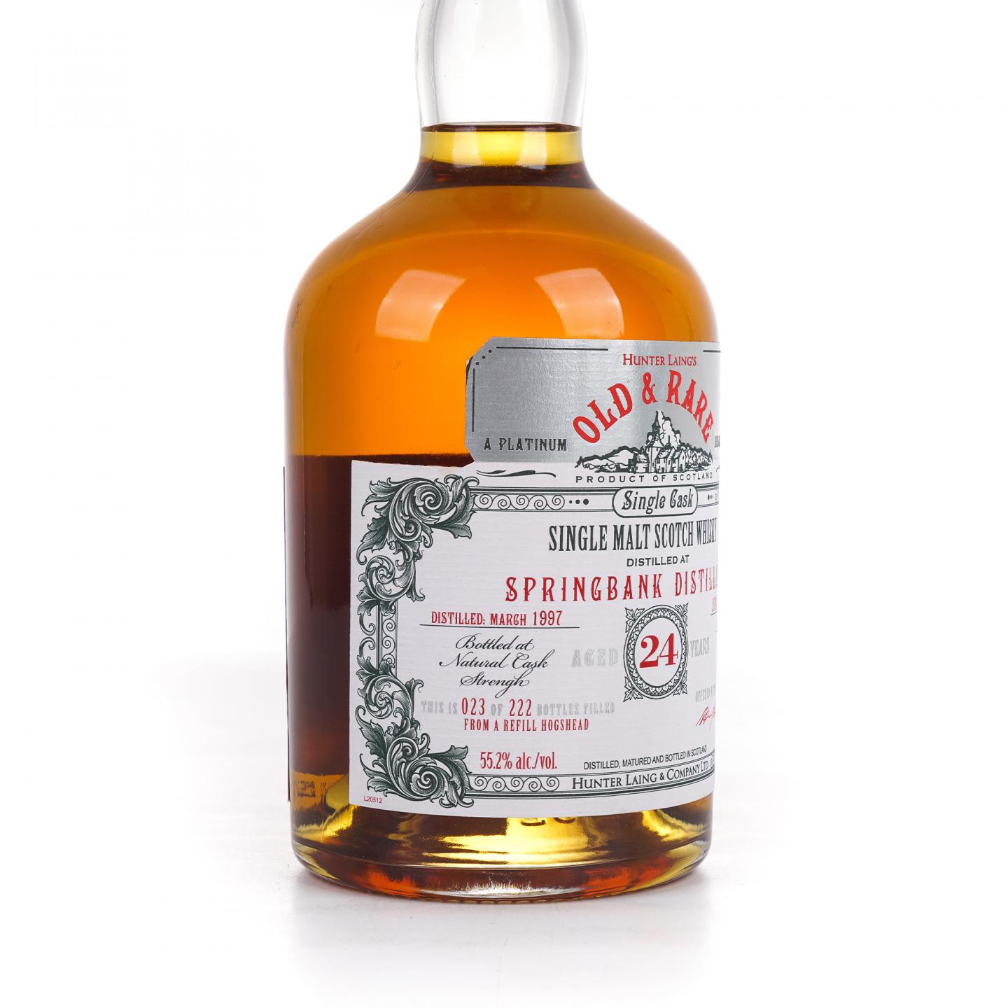 Springbank 云顶 24年 1997-2021 单桶 HL白金系列