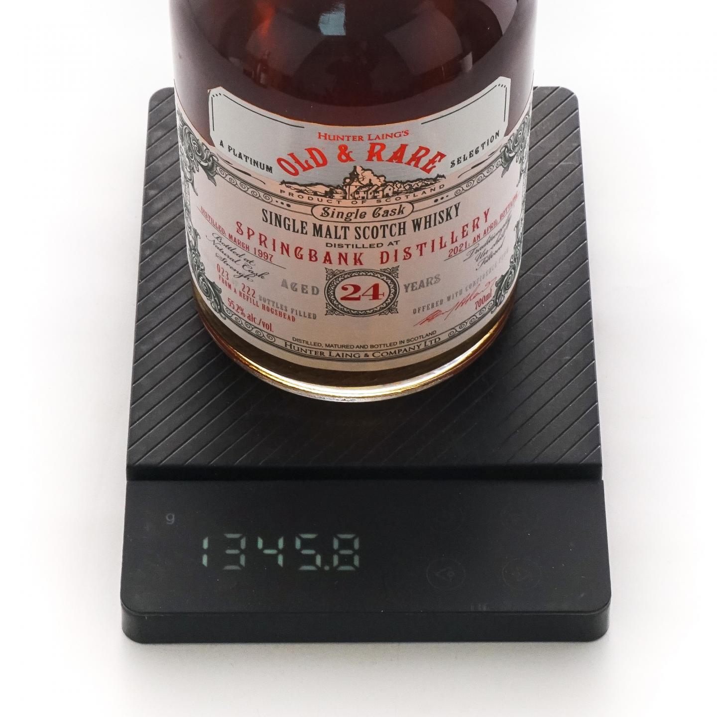 Springbank 云顶 24年 1997-2021 单桶 HL白金系列