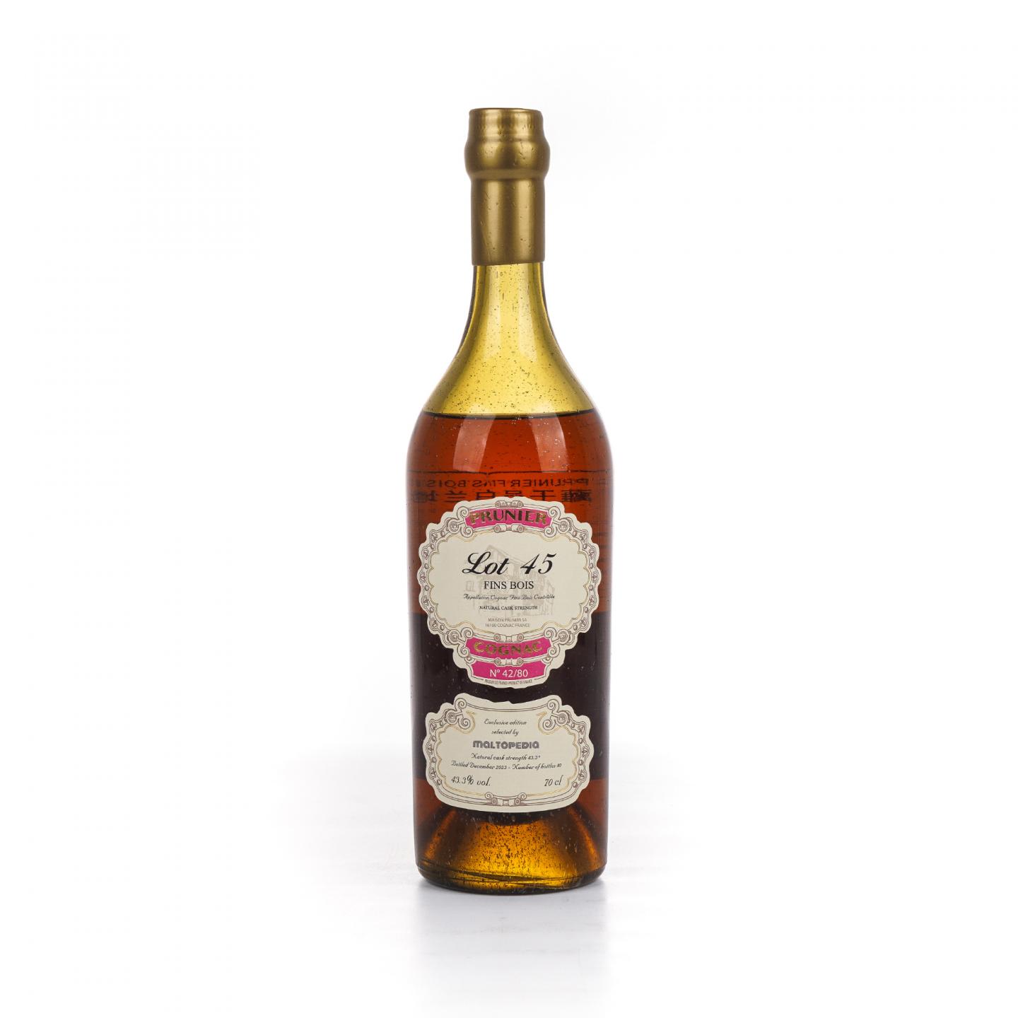 Prunier 普诺尼 2023 LOT 45 FINS BOIS 桶强 干邑