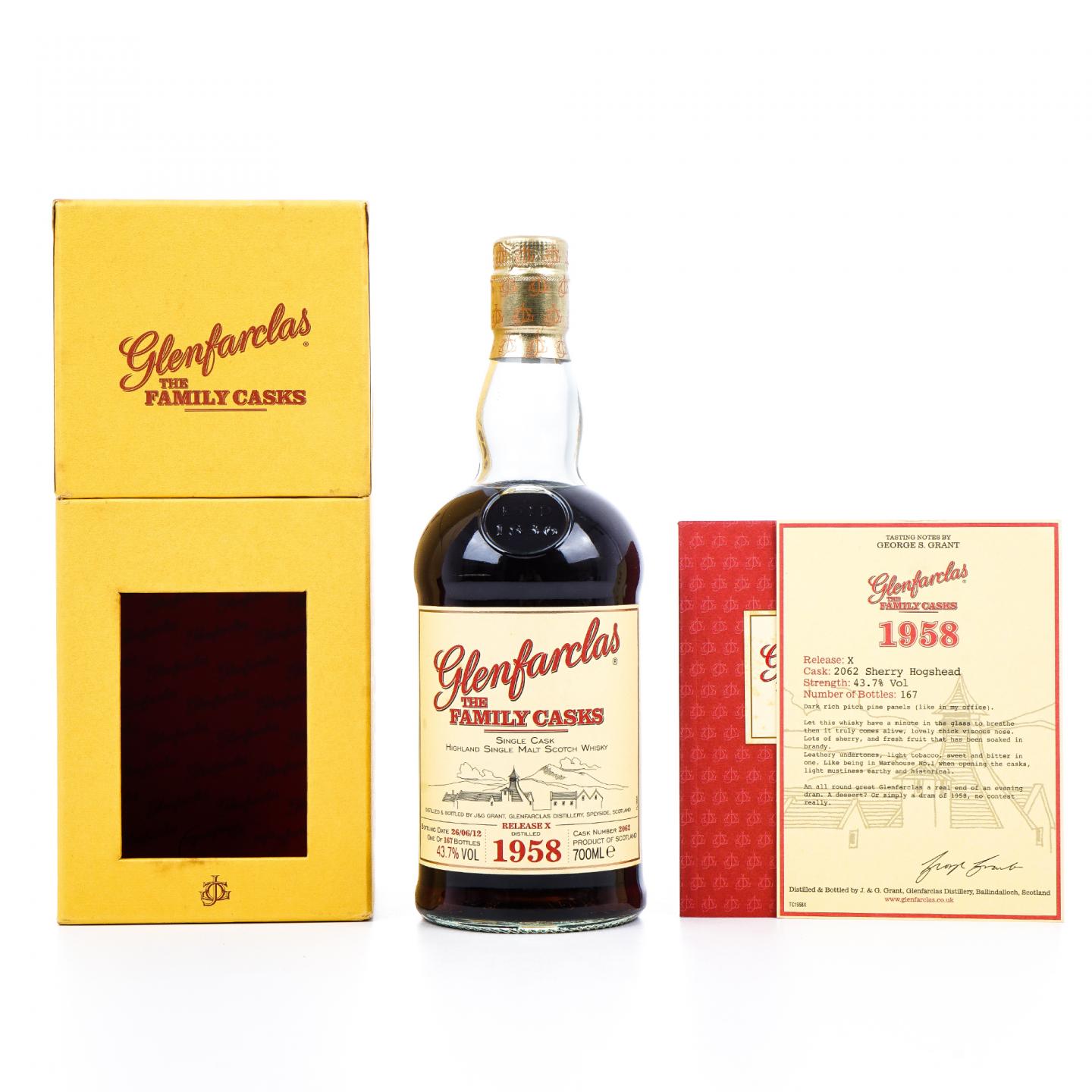 Glenfarclas 格兰花格 1958-2012 家族桶 雪莉单桶#2062