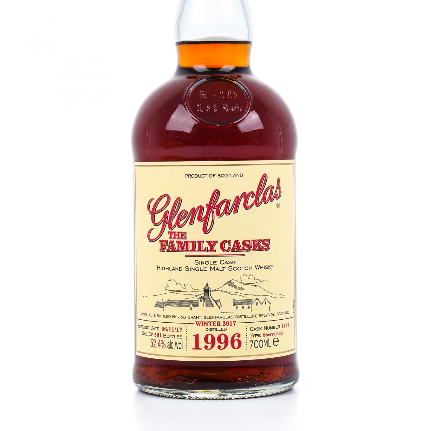 Glenfarclas 格兰花格 1996-2017 家族桶 雪莉桶#1498