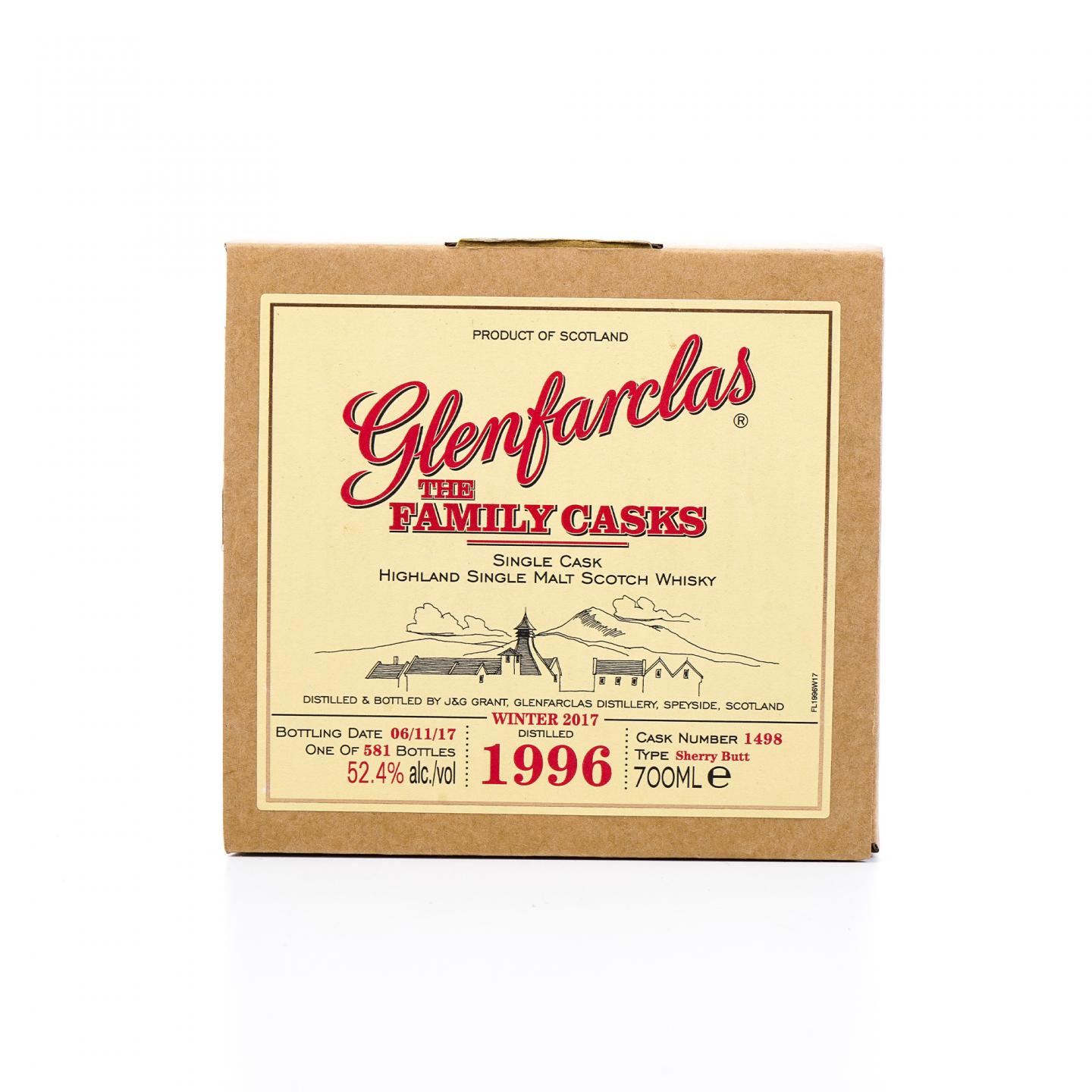 Glenfarclas 格兰花格 1996-2017 家族桶 雪莉桶#1498