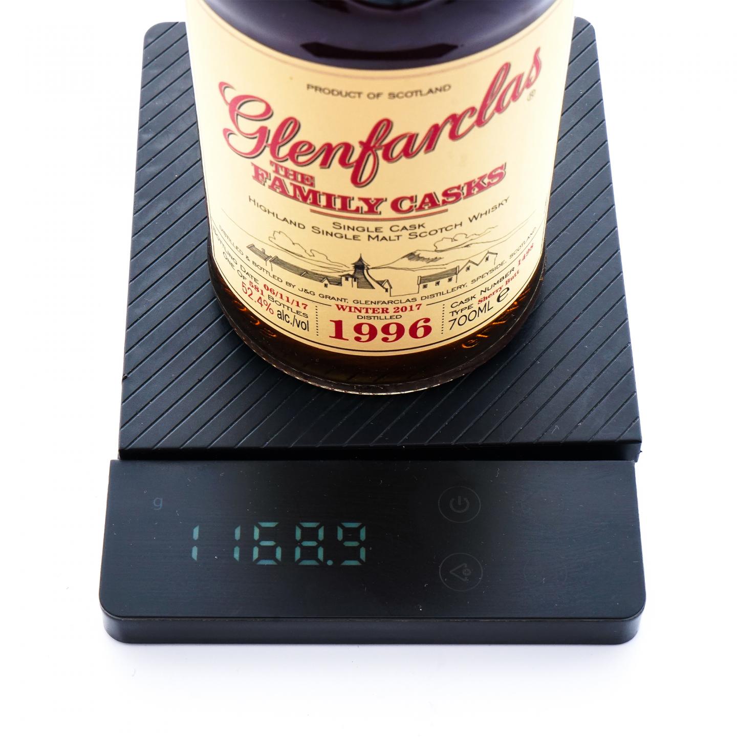 Glenfarclas 格兰花格 1996-2017 家族桶 雪莉桶#1498