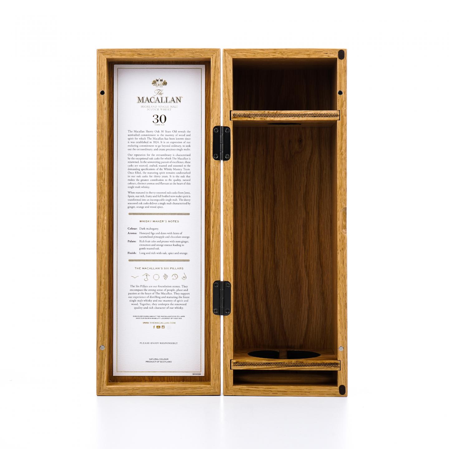 【附X光图】Macallan 麦卡伦 30年 2024 雪莉桶 黑腰带 木礼盒