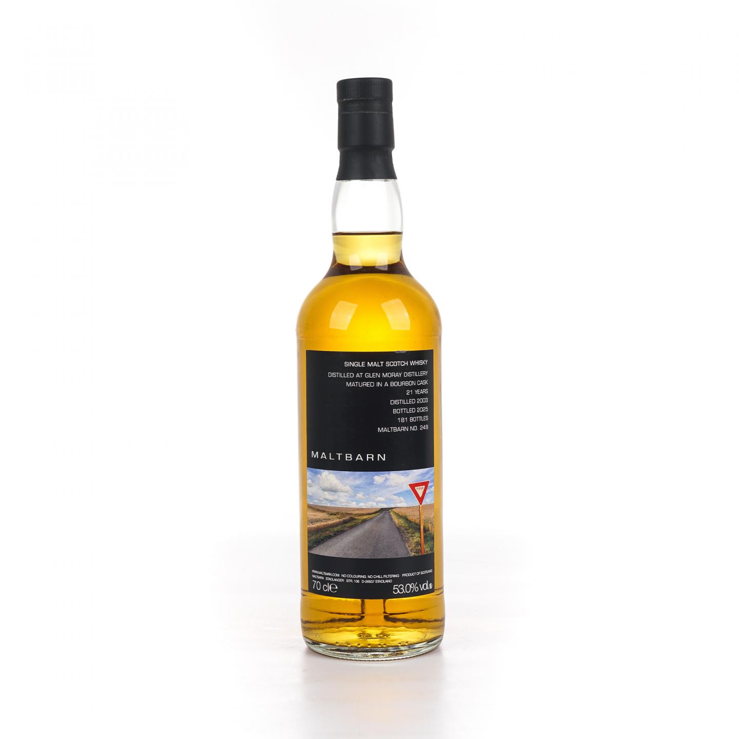 Glen Moray 格兰莫雷 21年 2003-2025 Maltbarn 波本桶
