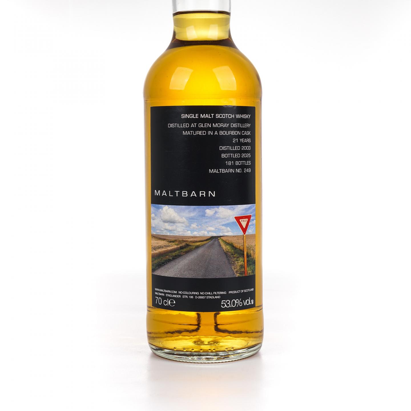 Glen Moray 格兰莫雷 21年 2003-2025 Maltbarn 波本桶