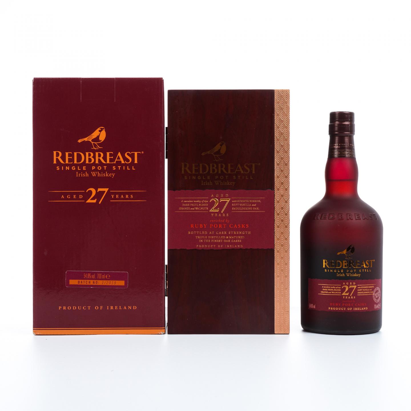 Redbreast 知更鸟 27年 首版 2019 54.6%