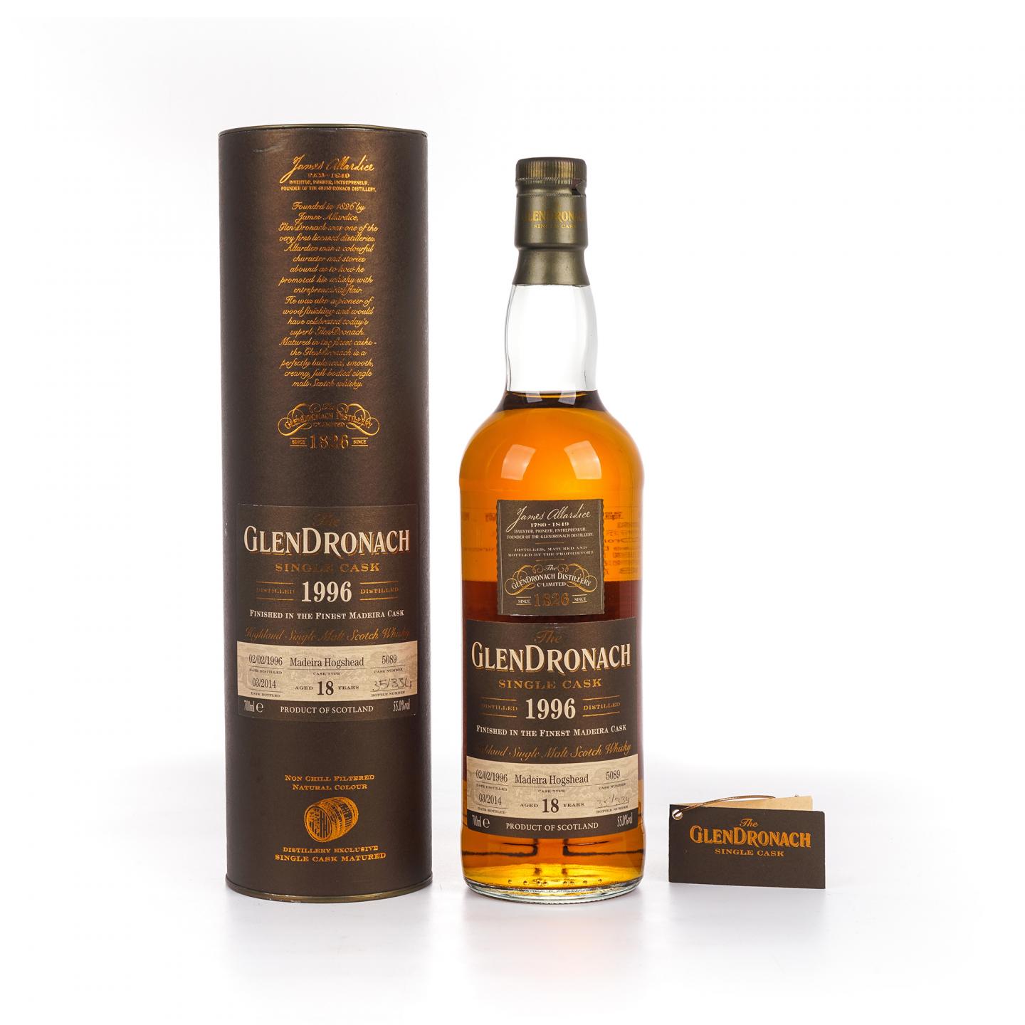 Glendronach 格兰多纳 18年 1996-2014 单桶#5089