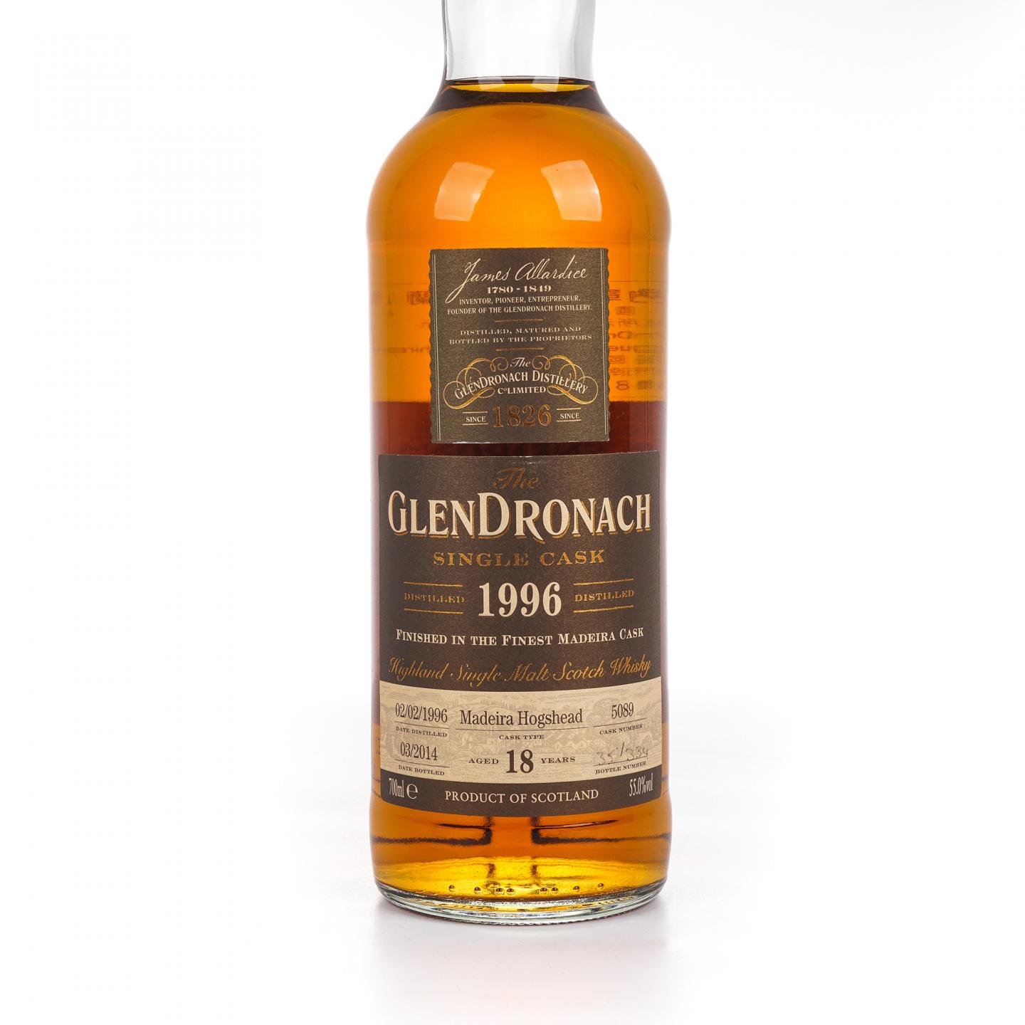 Glendronach 格兰多纳 18年 1996-2014 单桶#5089