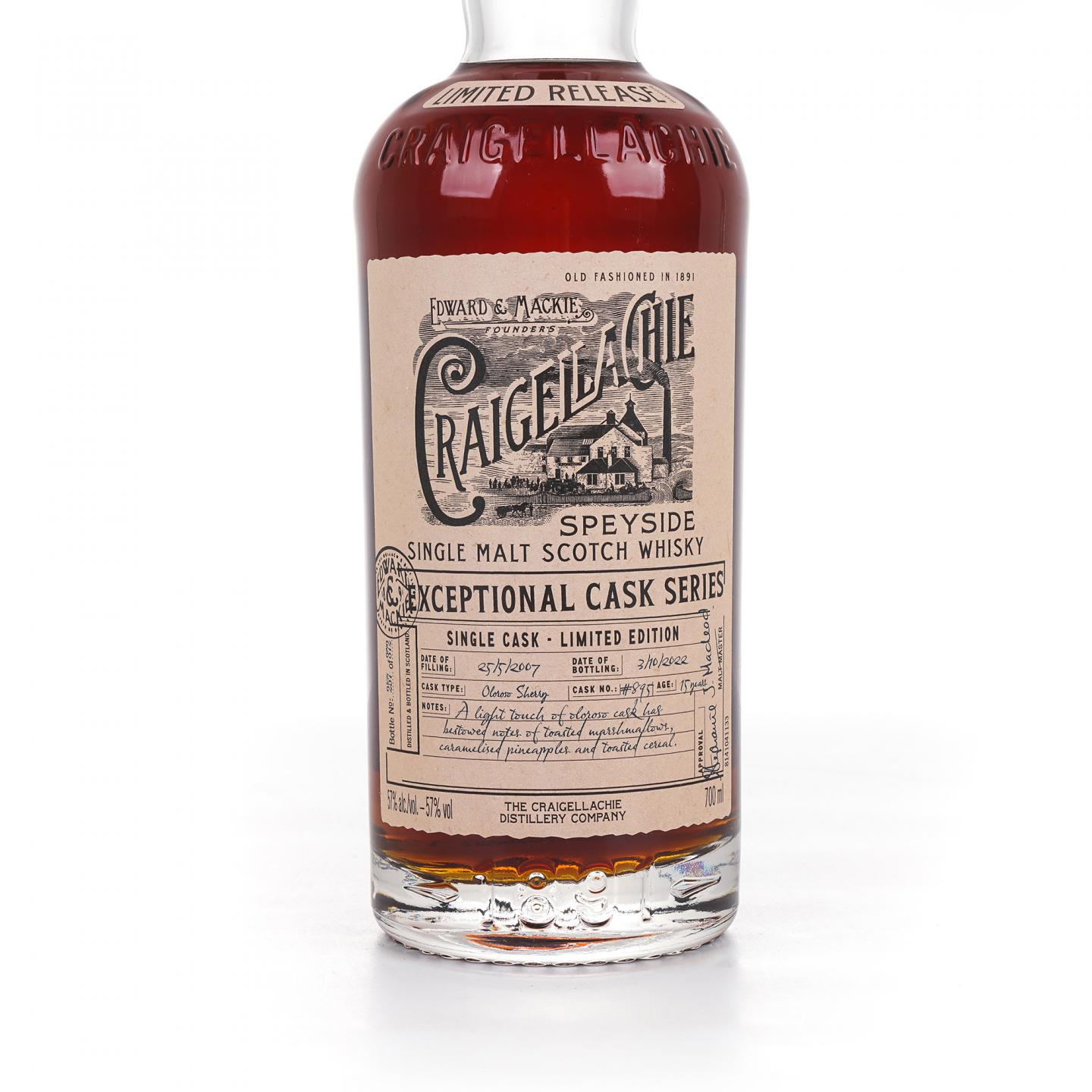 Craigellachie 克莱拉奇 15年 2007-2022 ECS 雪莉单桶#895