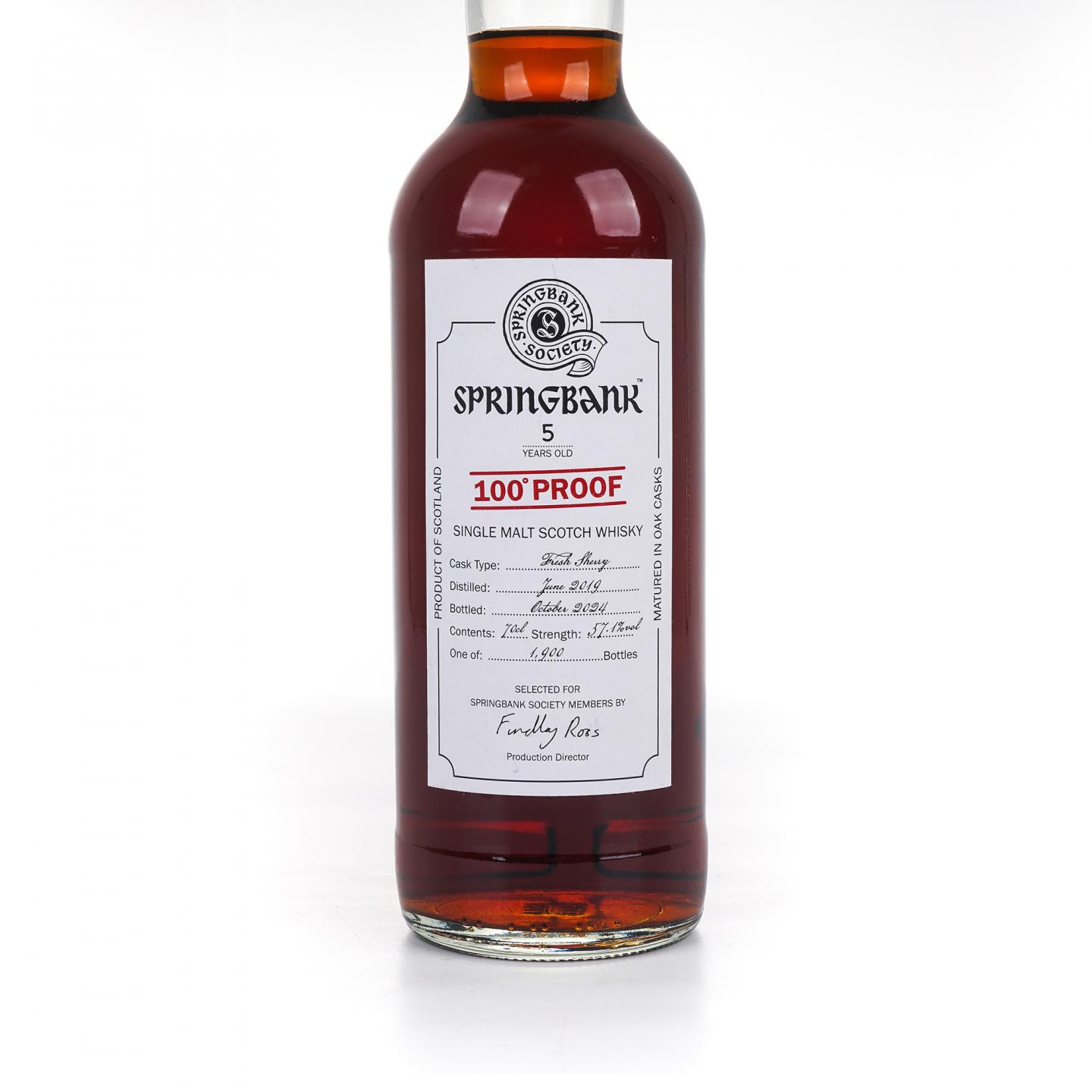 Springbank 云顶 5年 2019-2024 雪莉桶 云顶协会