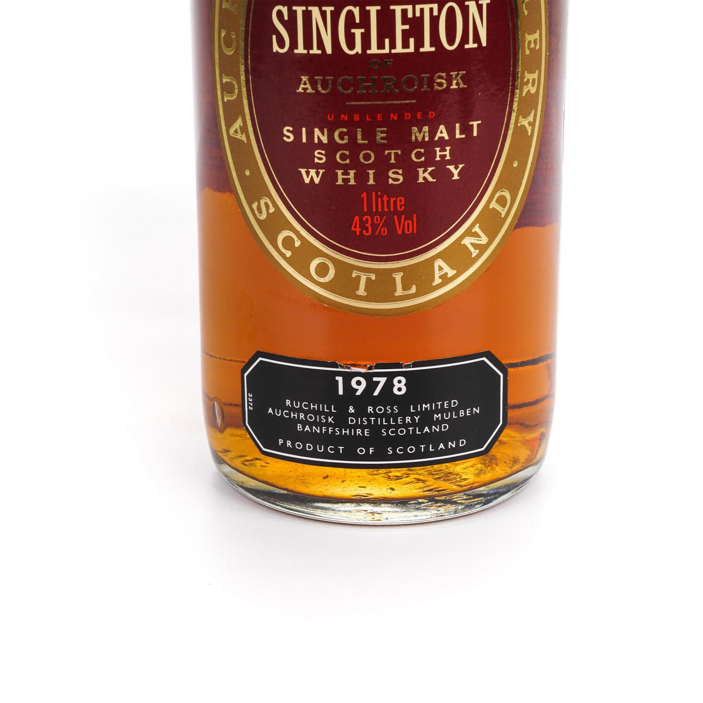 Auchroisk 奥克罗斯克 1978 Singleton 1升装