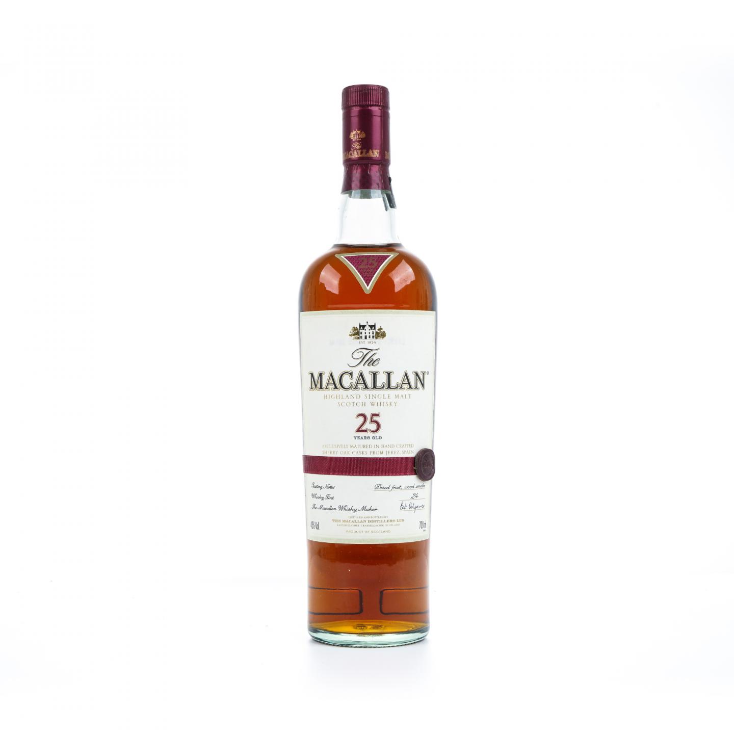 Macallan 麦卡伦 25年 雪莉桶 红腰带
