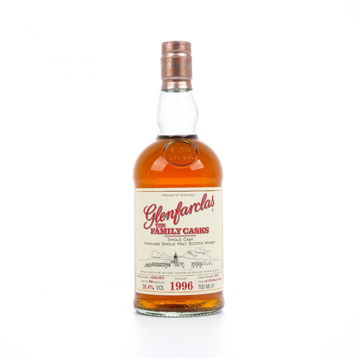 Glenfarclas 格兰花格 1996-2021 家族桶 雪莉单桶#8312