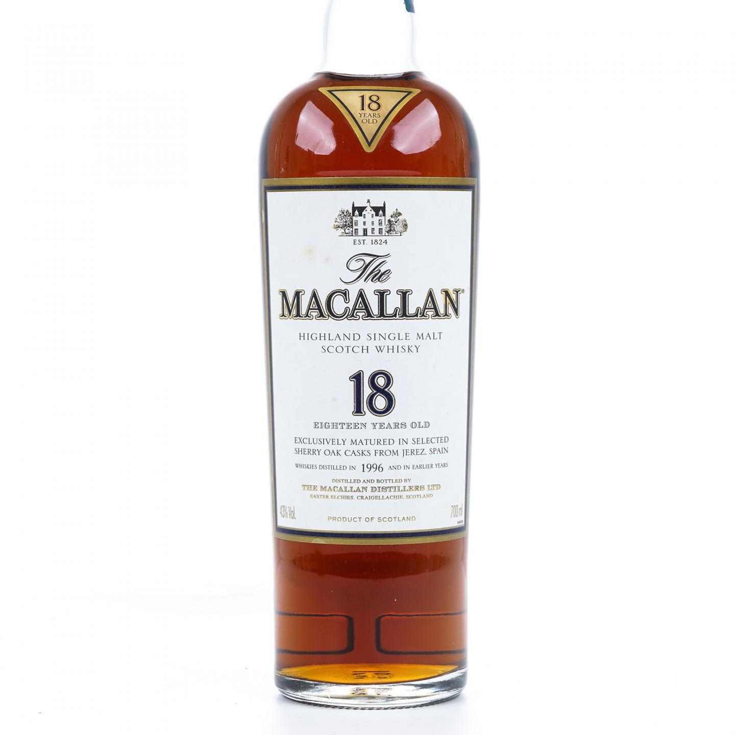 Macallan 麦卡伦 18年 1996 雪莉桶 700ml