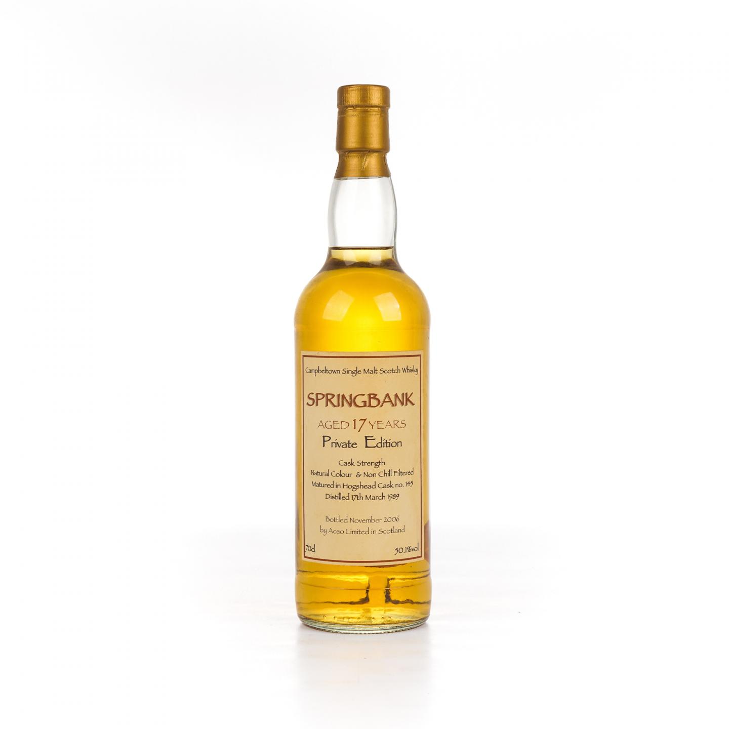 Springbank 云顶 17年 1989-2006 桶强私藏版AcL