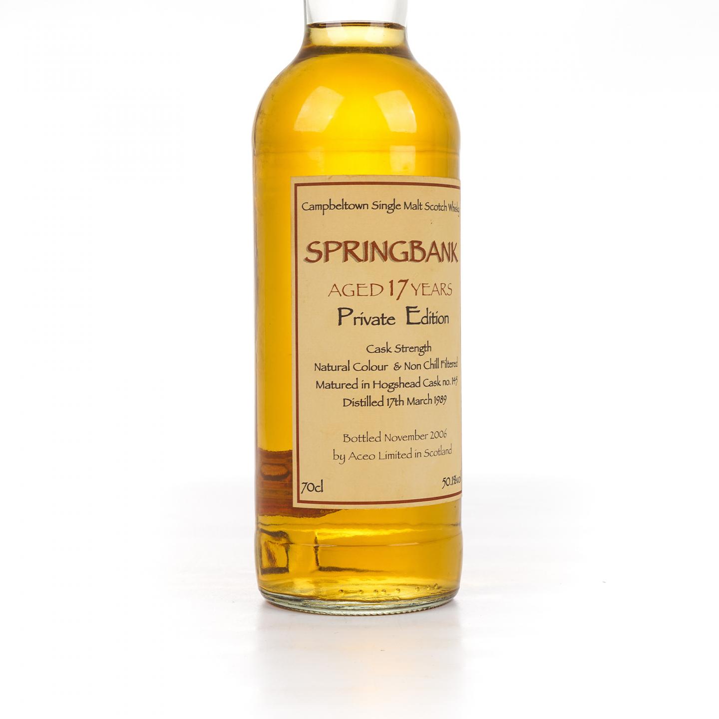Springbank 云顶 17年 1989-2006 桶强私藏版AcL