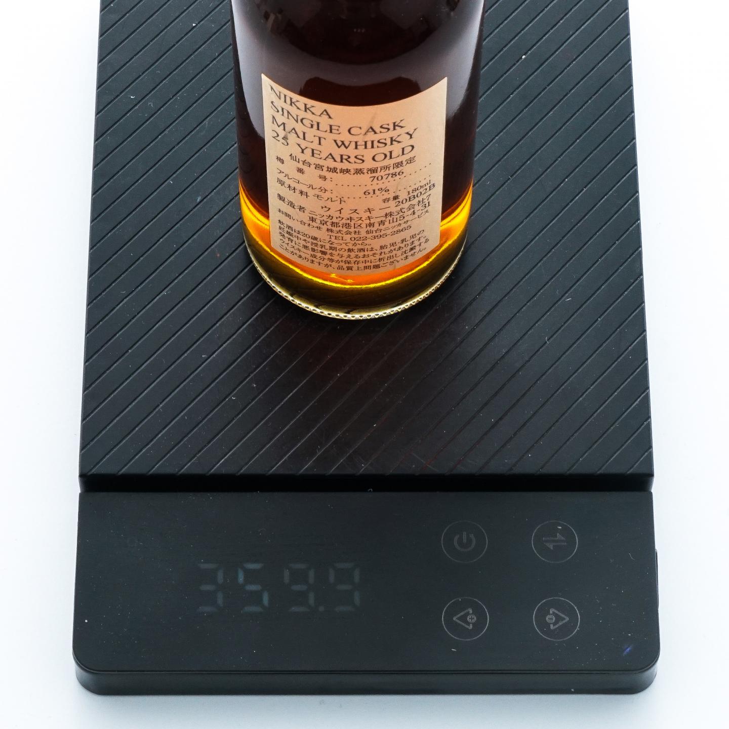 【中样】仙台宫城峡蒸馏所限定 25年 樽番号70786 180ml