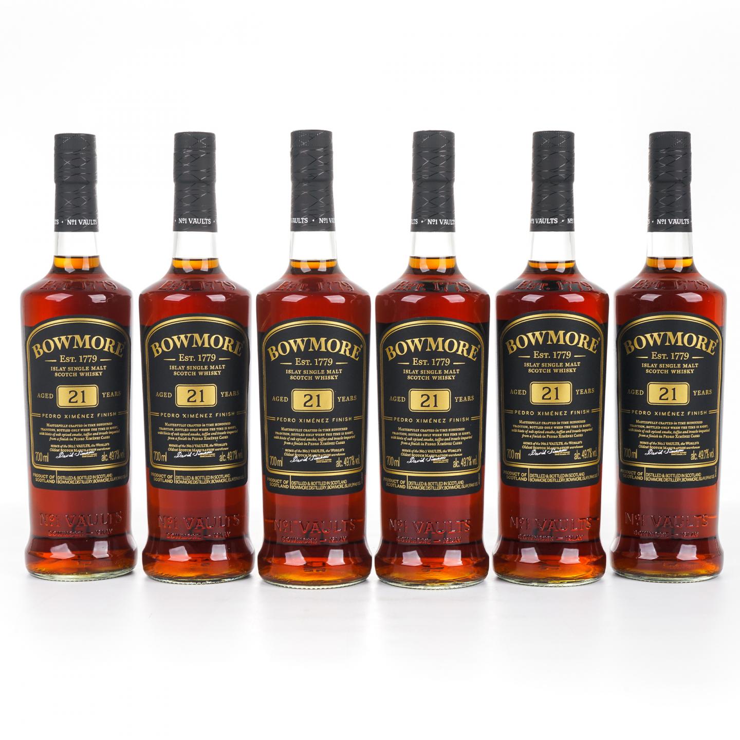 Bowmore 波摩 21年 PX雪莉桶后熟 6支组