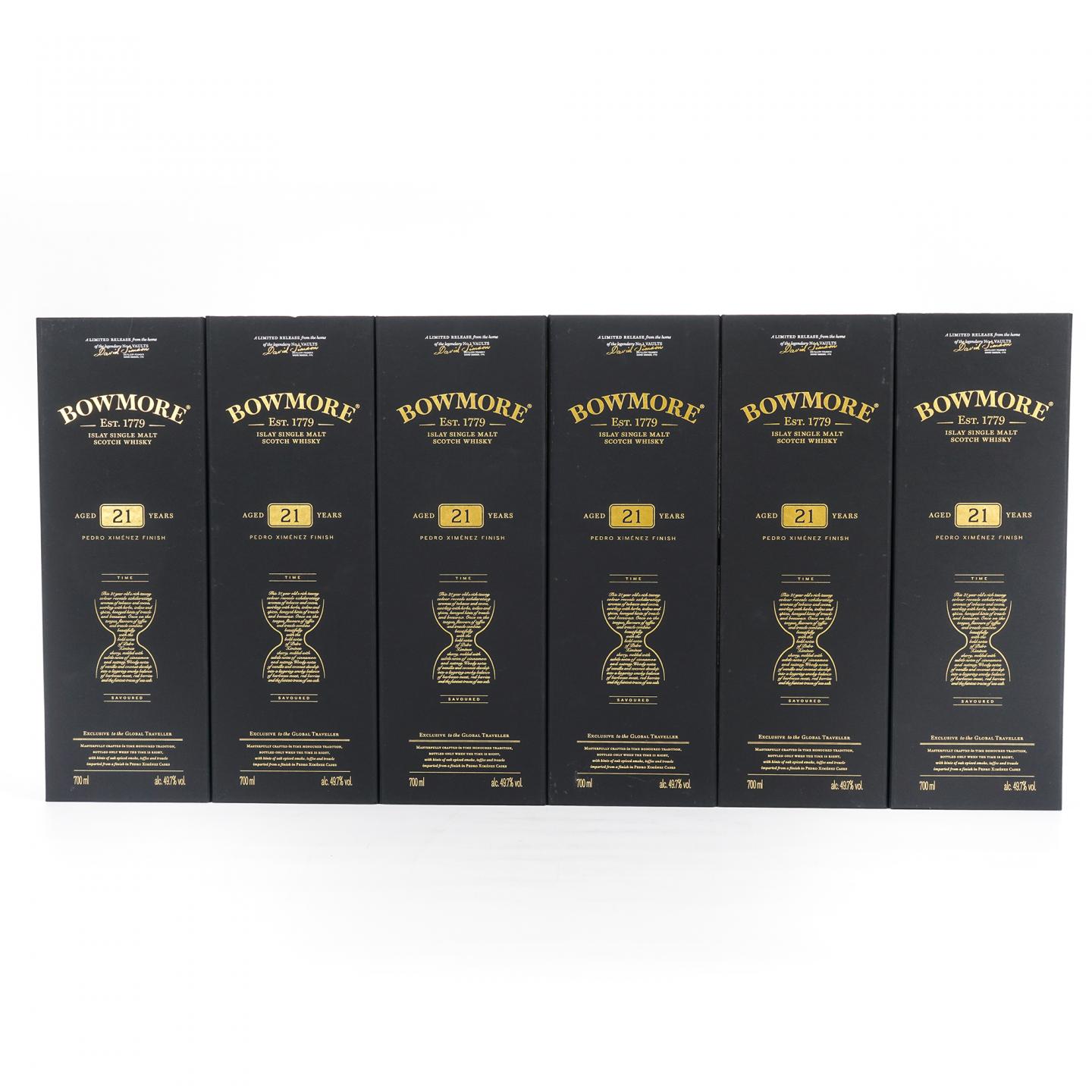 Bowmore 波摩 21年 PX雪莉桶后熟 6支组