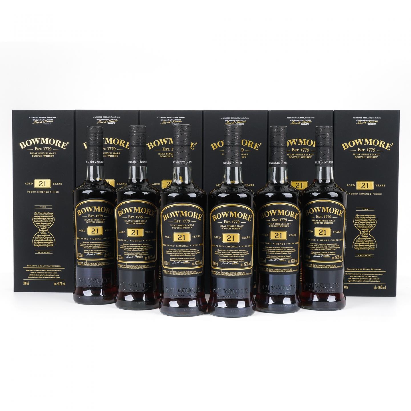 Bowmore 波摩 21年 PX雪莉桶后熟 6瓶组