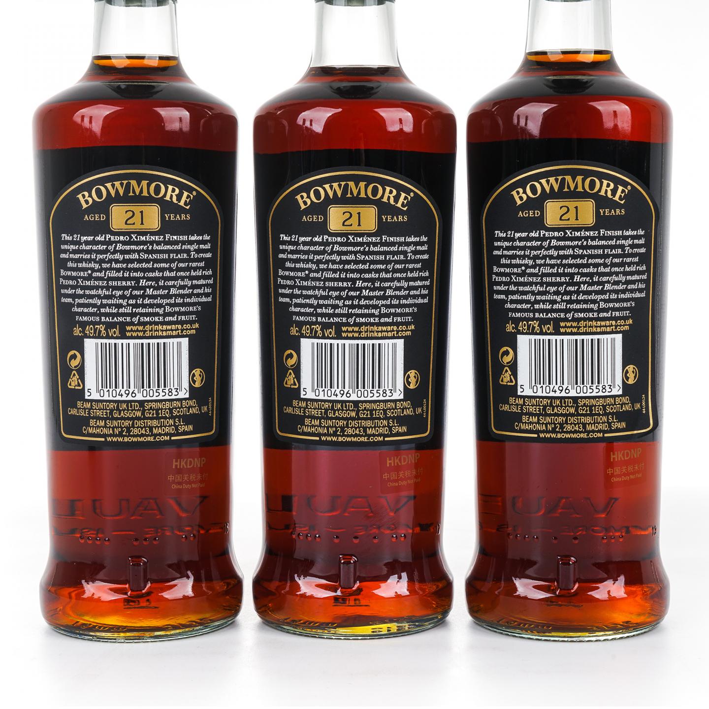 Bowmore 波摩 21年 PX雪莉桶后熟 6瓶组