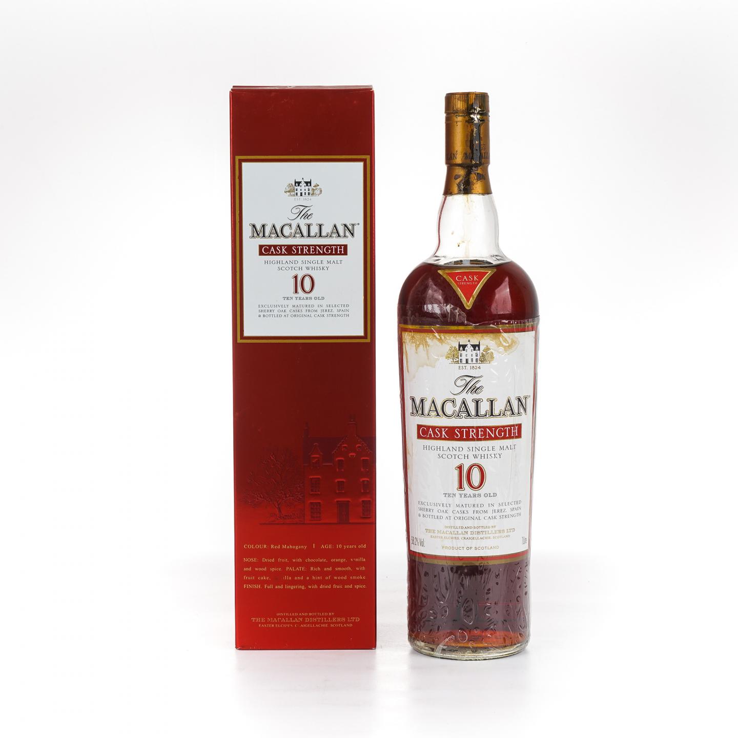Macallan 麦卡伦 10年 桶强 1升装 58.2%
