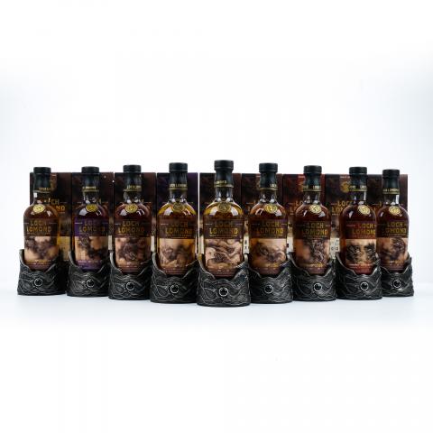 Loch Lomond 罗曼湖 龙年限定版 陈容《九龙图》 9瓶组