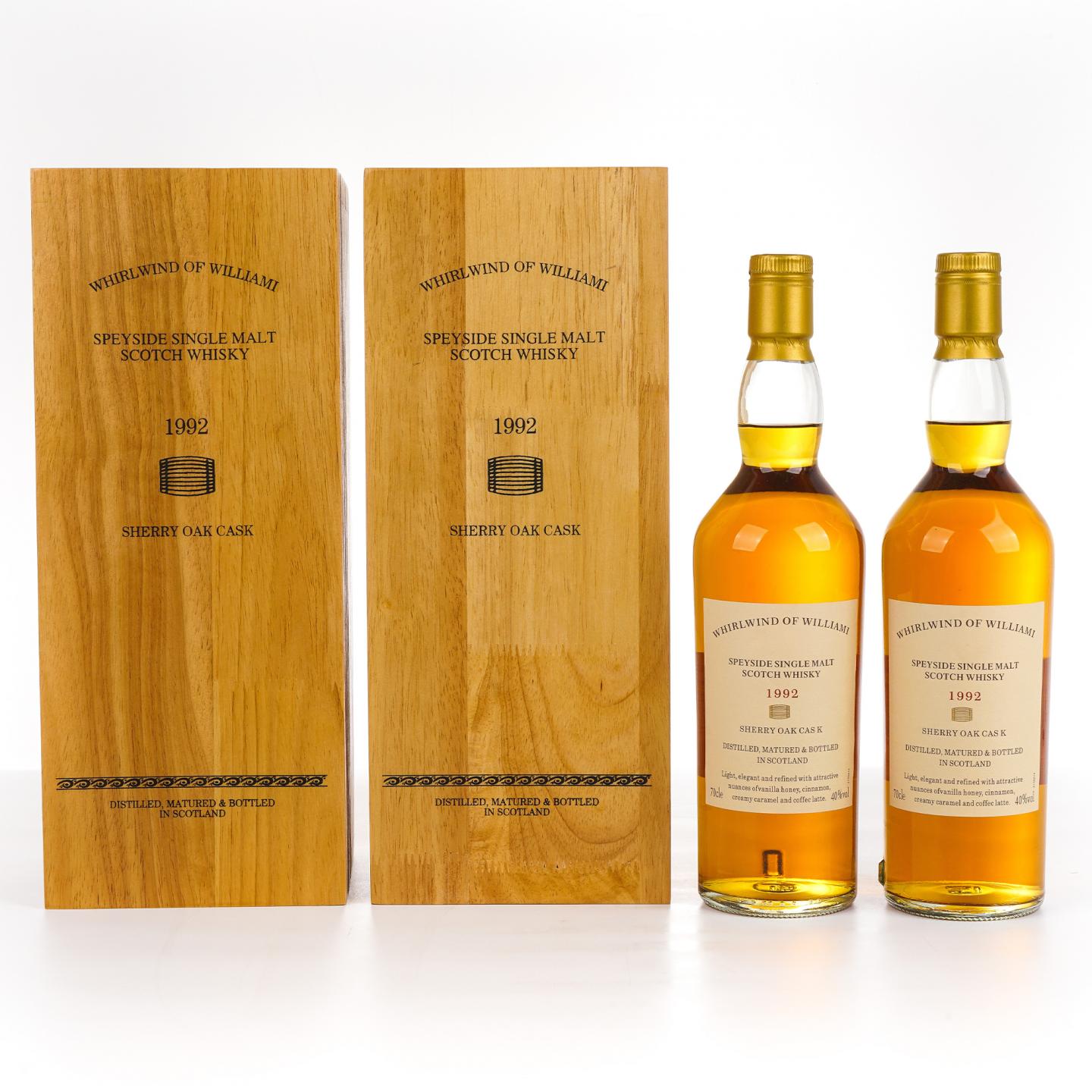 秘密斯佩塞 1992 Whirlwind of Williami 雪莉桶 单麦 2瓶组