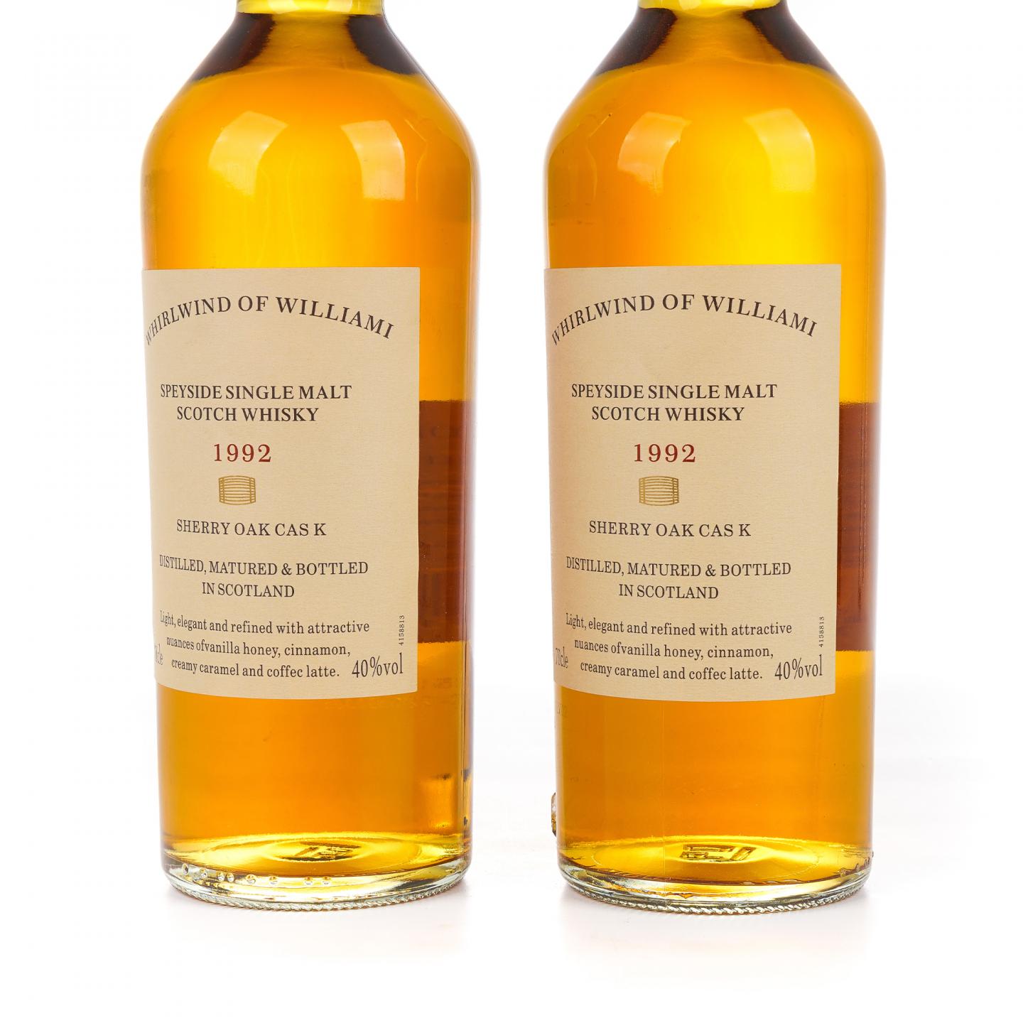 秘密斯佩塞 1992 Whirlwind of Williami 雪莉桶 单麦 2瓶组
