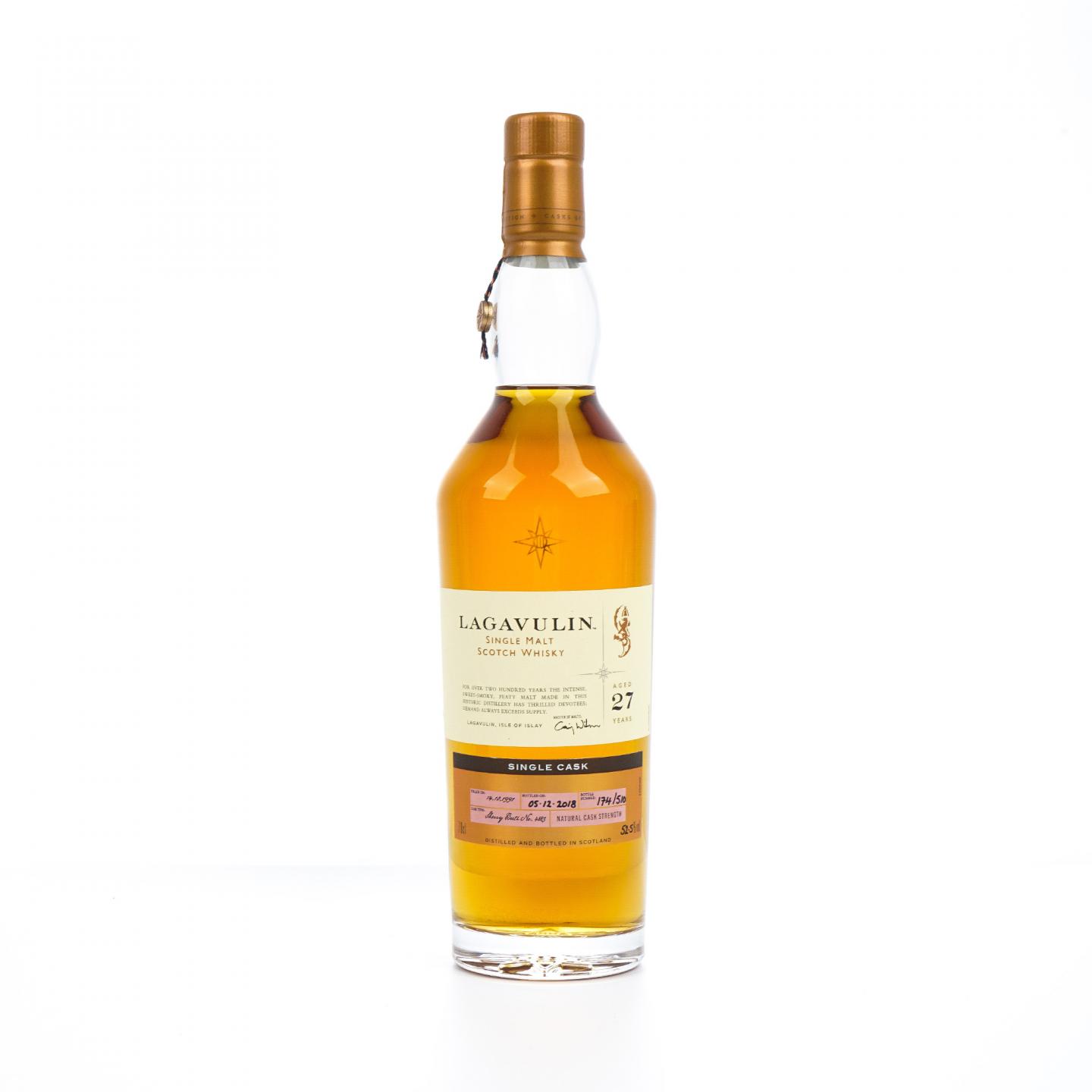 Lagavulin 乐加维林 27年 1991-2018 星星标 雪莉桶#4883