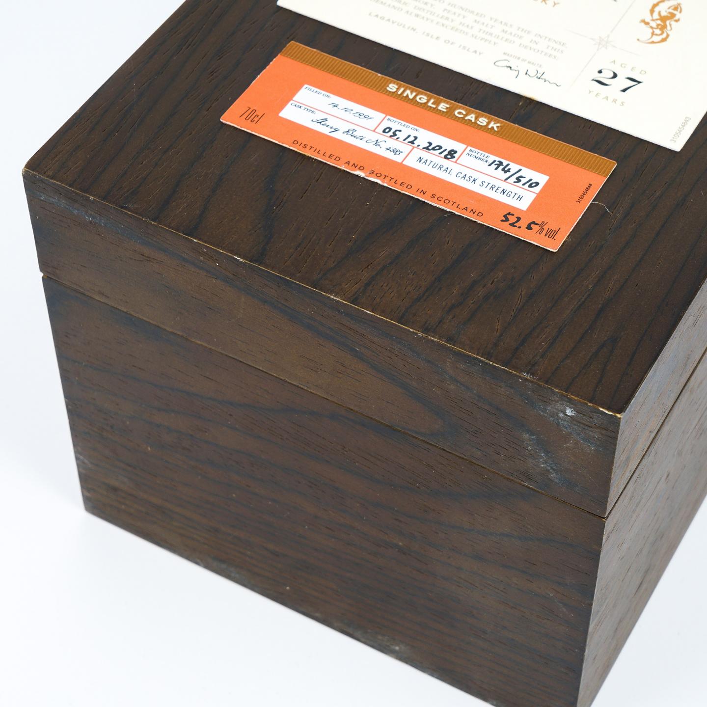 Lagavulin 乐加维林 27年 1991-2018 星星标 雪莉桶#4883