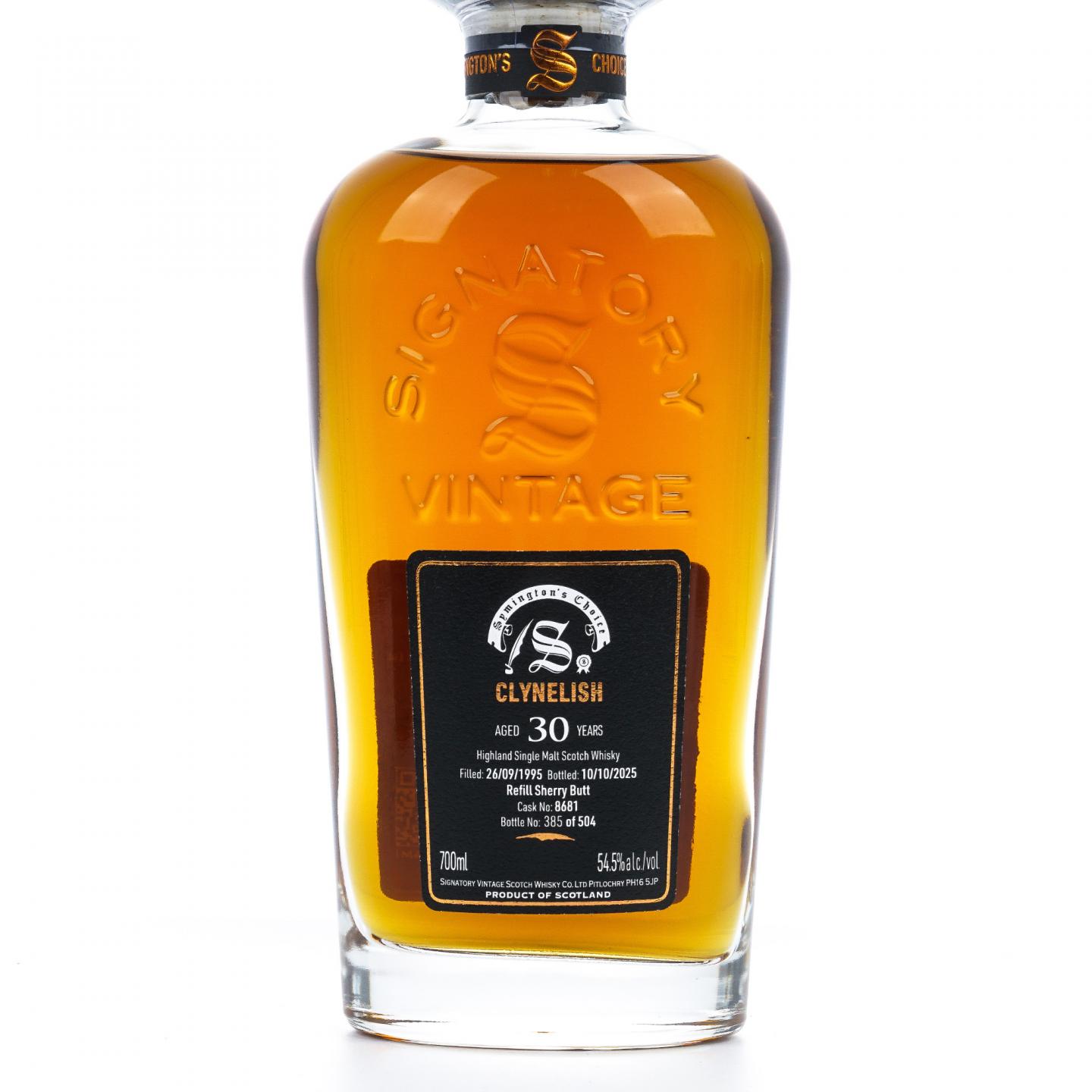 Clynelish 克里尼利基 30年 1995-2025 SV 雪莉桶强