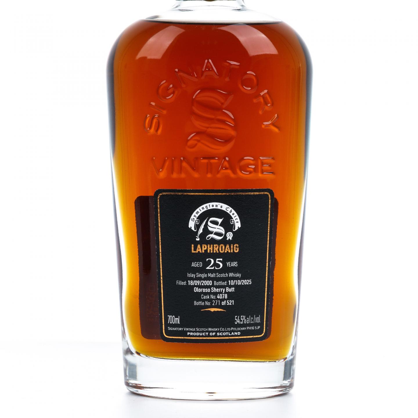 Laphroaig 拉弗格 25年 2000-2025 雪莉桶#4078 SV