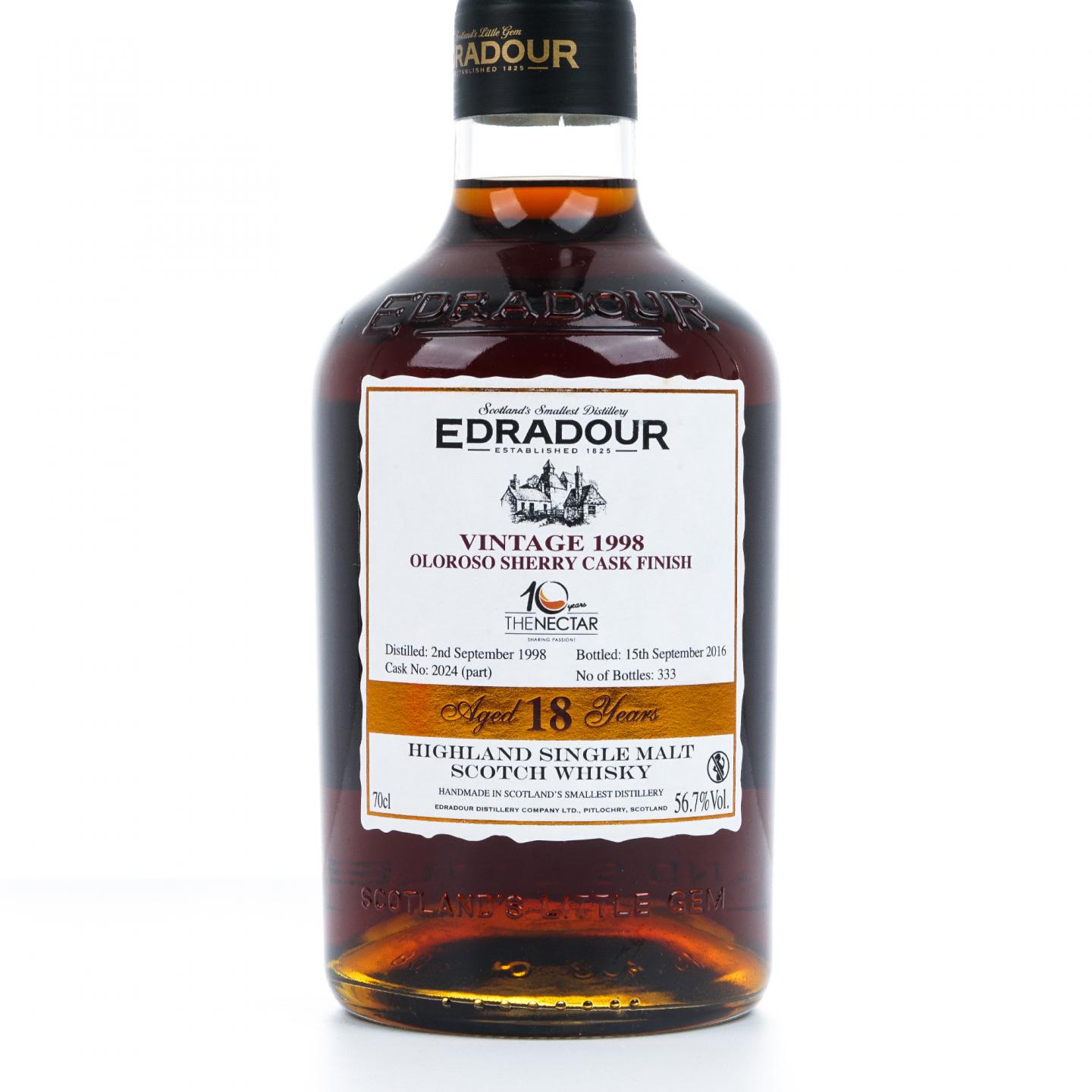 Edradour 埃德拉多尔 18年 1998-2016 雪莉桶后熟