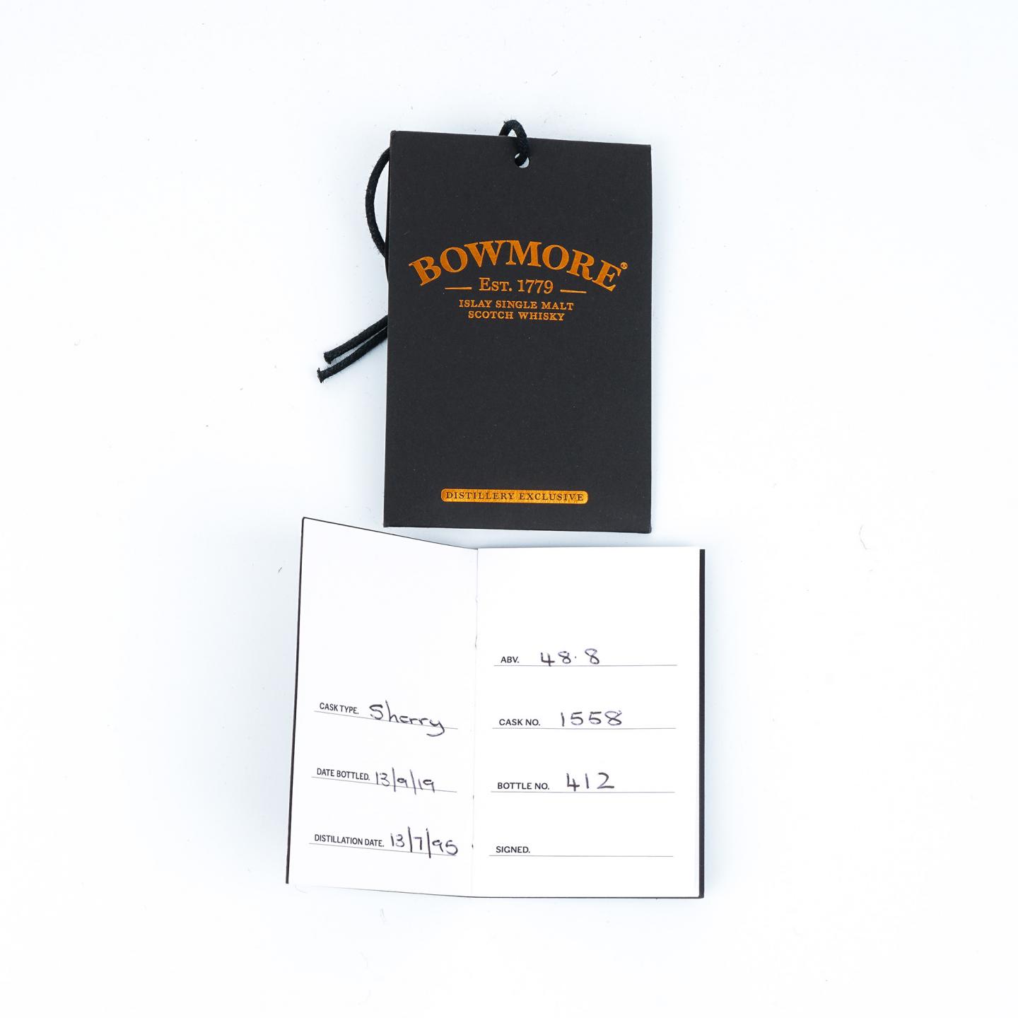 Bowmore 波摩 1995-2019 雪莉桶#1558 Hand-Filled 48.8%Vol.