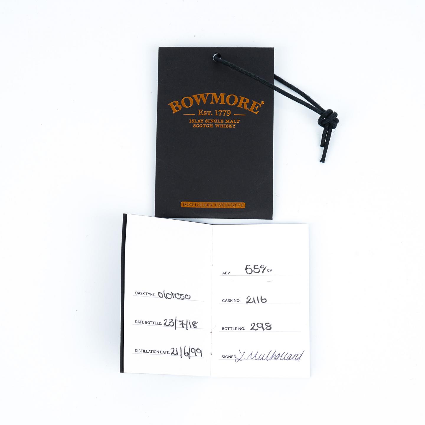 Bowmore 波摩 1999-2018 雪莉桶#2116 Hand-Filled 55%Vol. 700ml