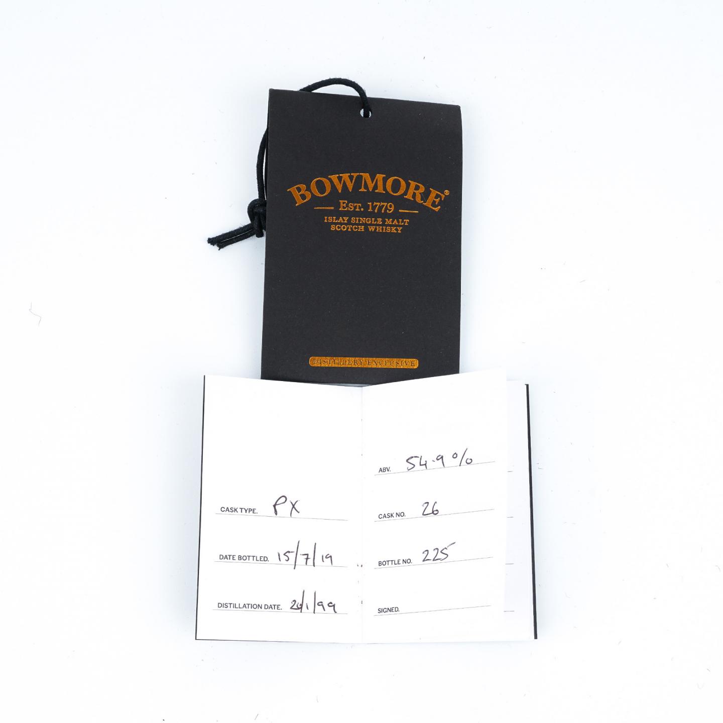 Bowmore 波摩 1999-2019 雪莉桶#26 Hand-Filled 54.9%Vol. 700ml