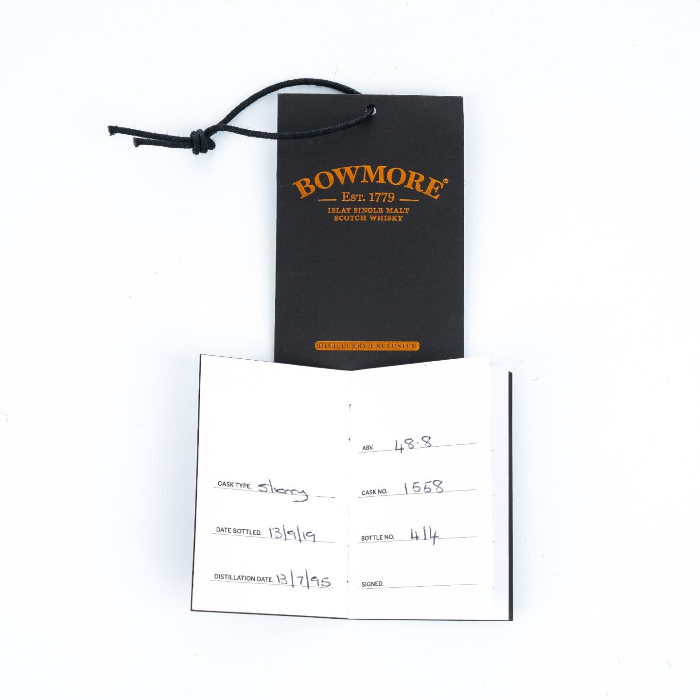 Bowmore 波摩 1995-2019 雪莉桶#1558 Hand-Filled 48.8%Vol. 700ml 
