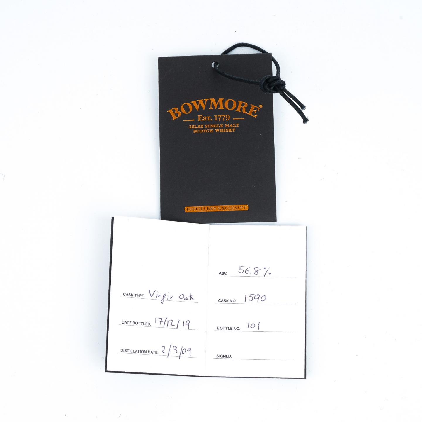 Bowmore 波摩 2009-2019 Hand-Filled 56.8%Vol.