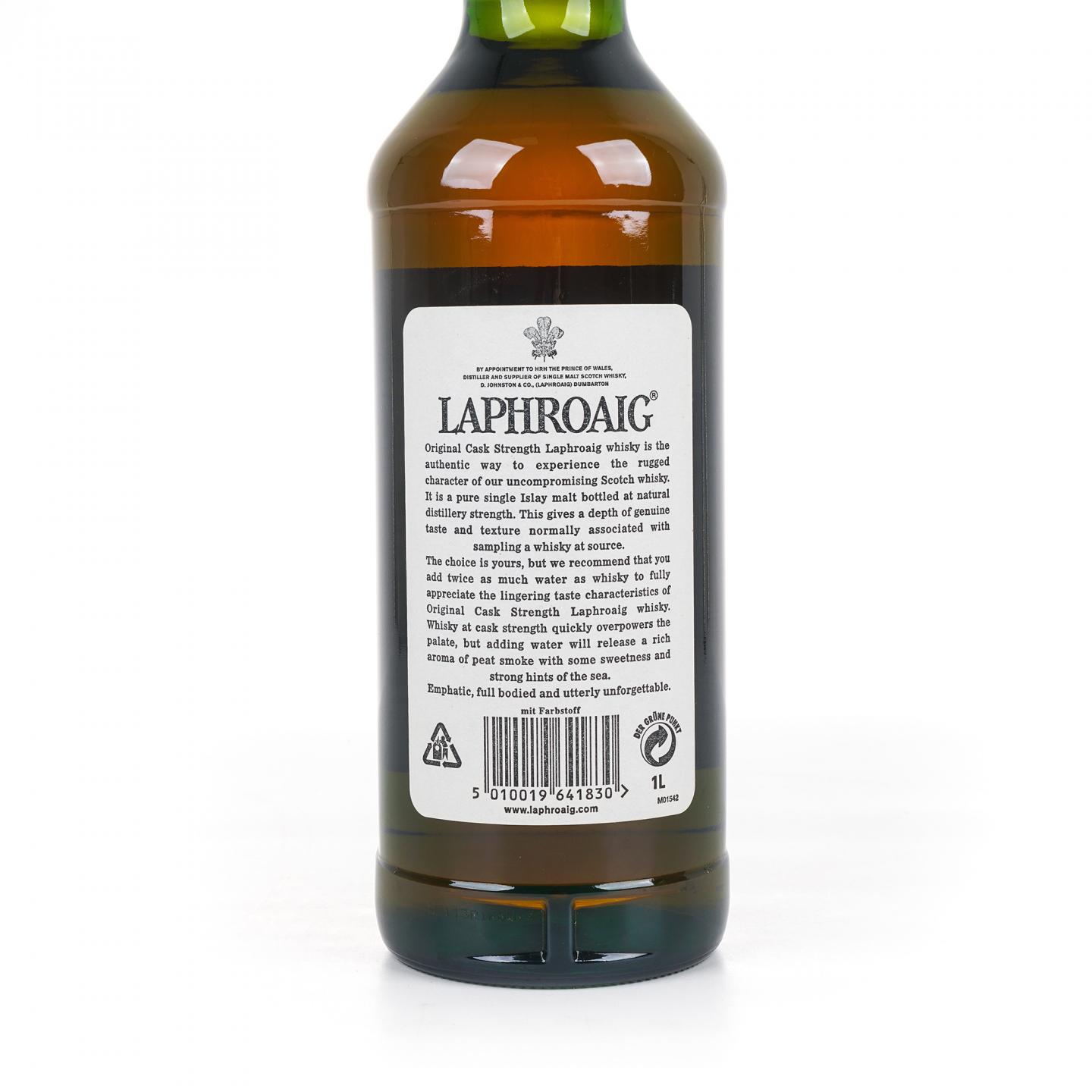Laphroaig 拉弗格 10年 桶强 小红标 55.7% 1升装