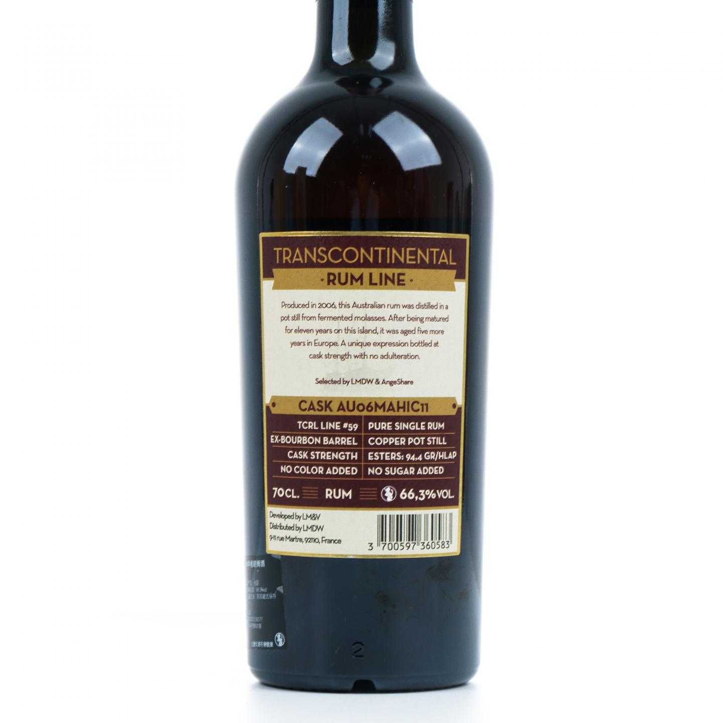 Transcontinental Rum Line 2006-2022 单桶朗姆 LMDW