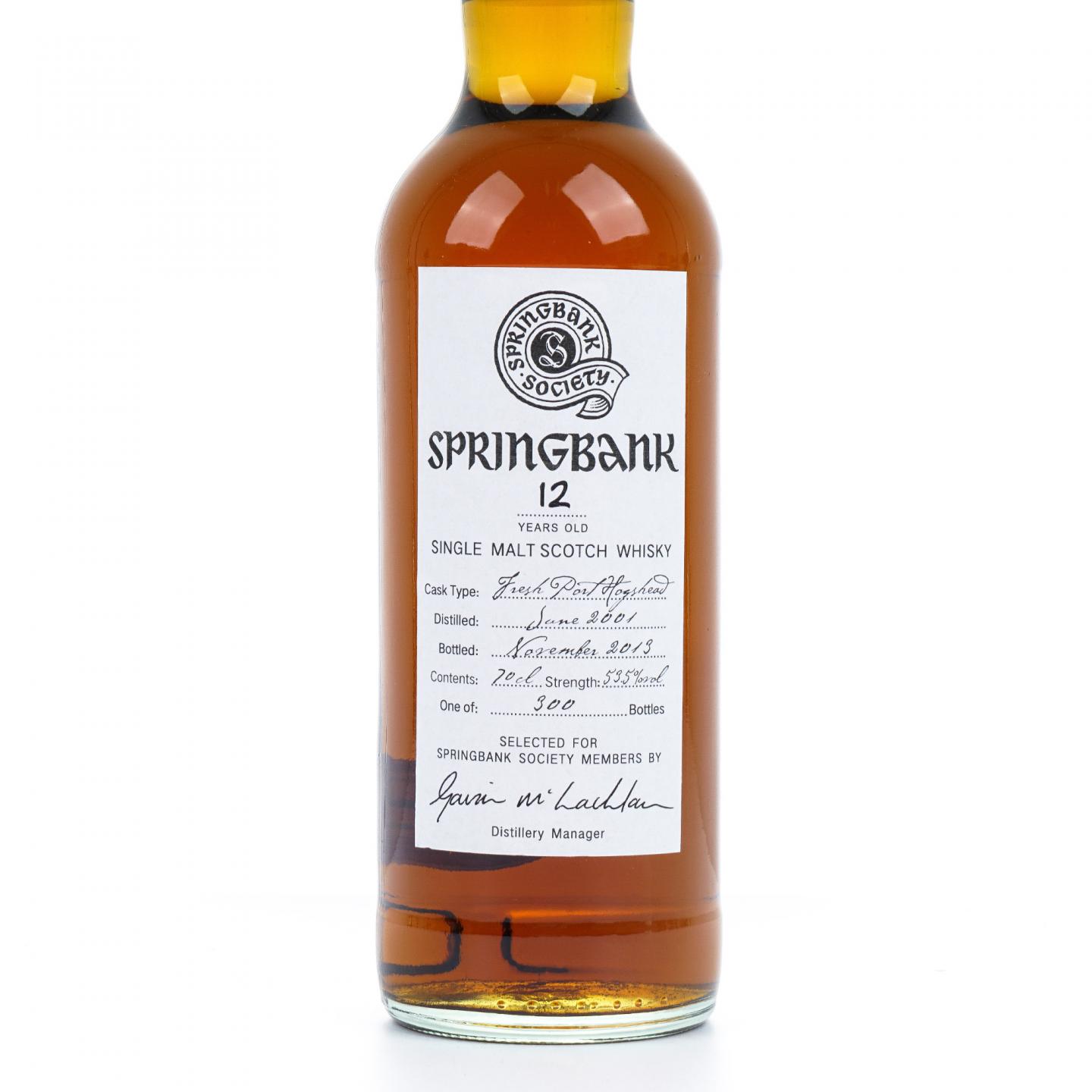 Springbank 云顶 12年 2001-2013 云顶协会