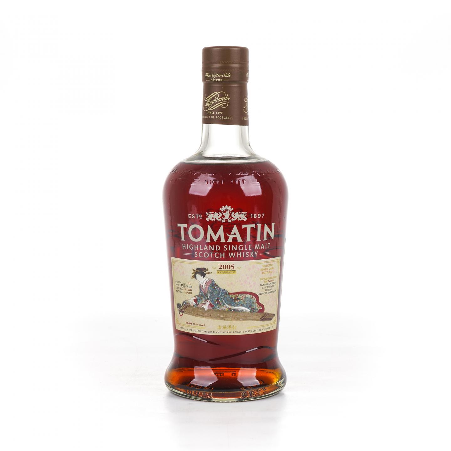 Tomatin 汤马丁 2005-2017 雪莉单桶#5223 桶强